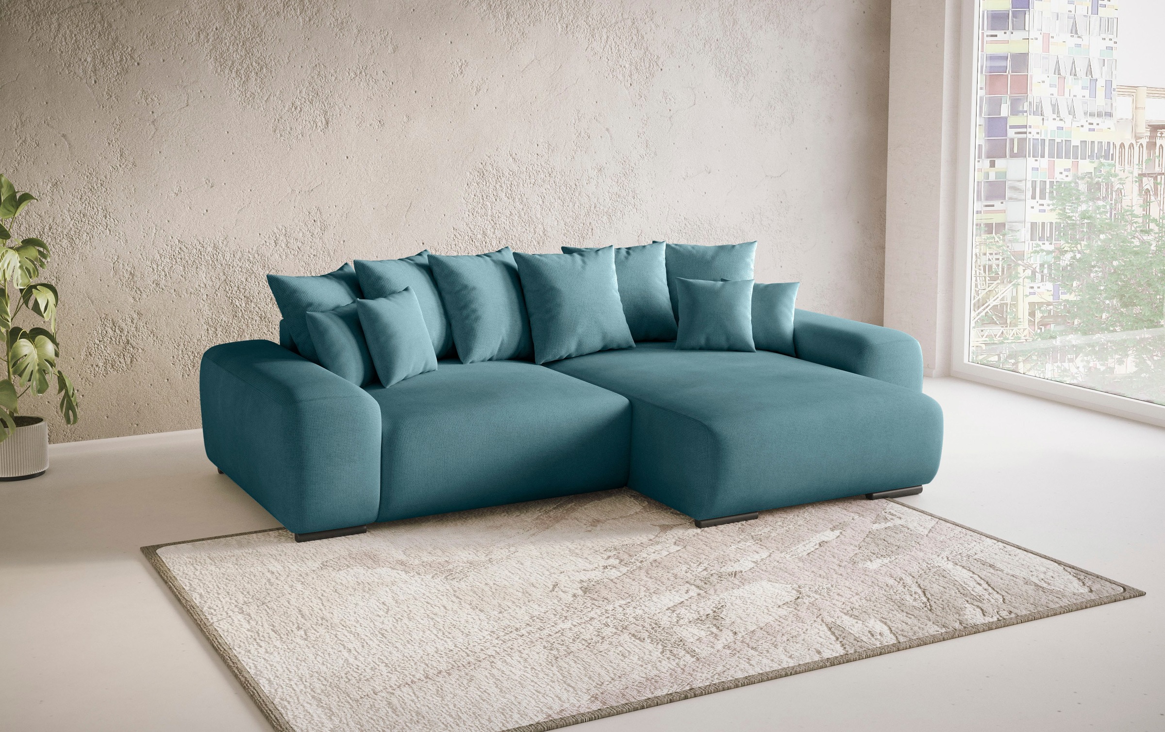Mr. Couch Polsterecke »Sundance II«, Dauerschläfer mit EasyBett-Schlaffunktion, Bettkasten