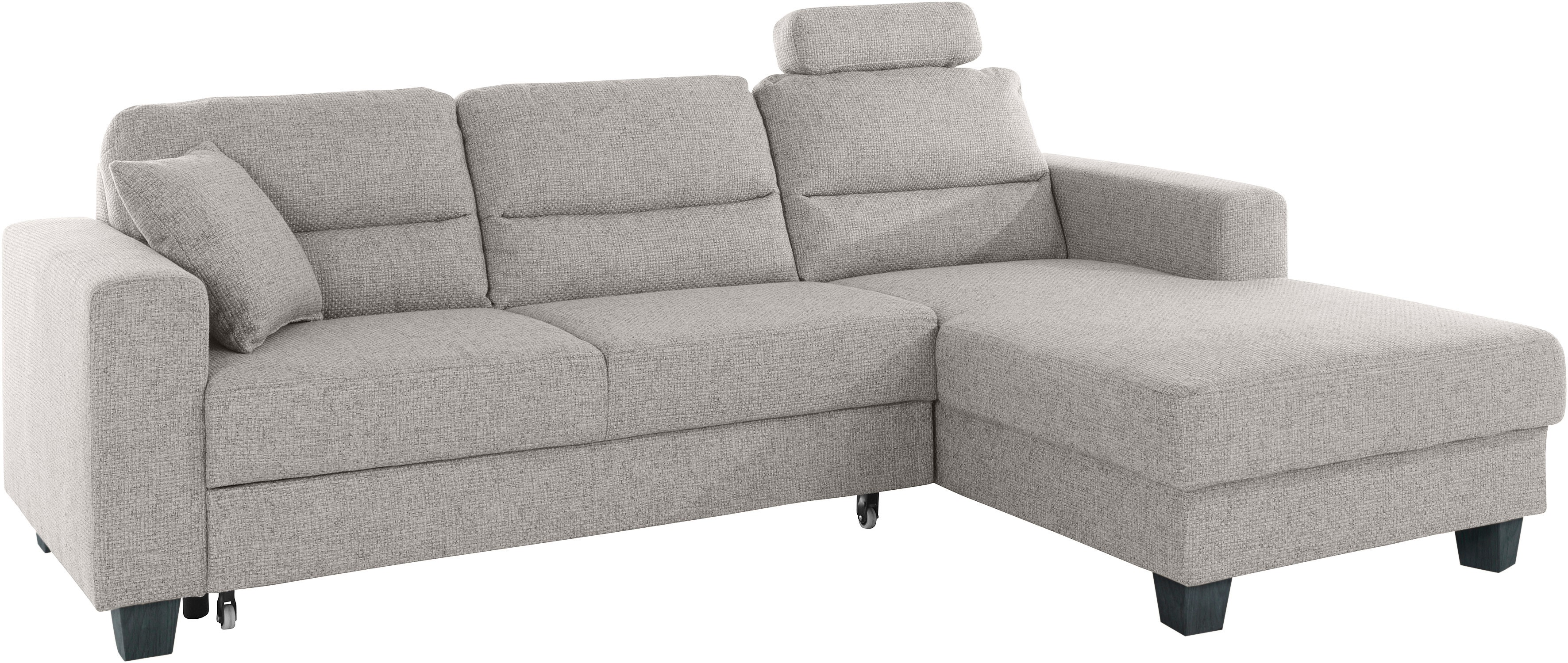 Thumbnail - TRENDMANUFAKTUR Ecksofa "Chamber, zeitlos und modern, bequem mit hohem Sitzkomfort, L-Form", inklusive einer Kopfstütze,...