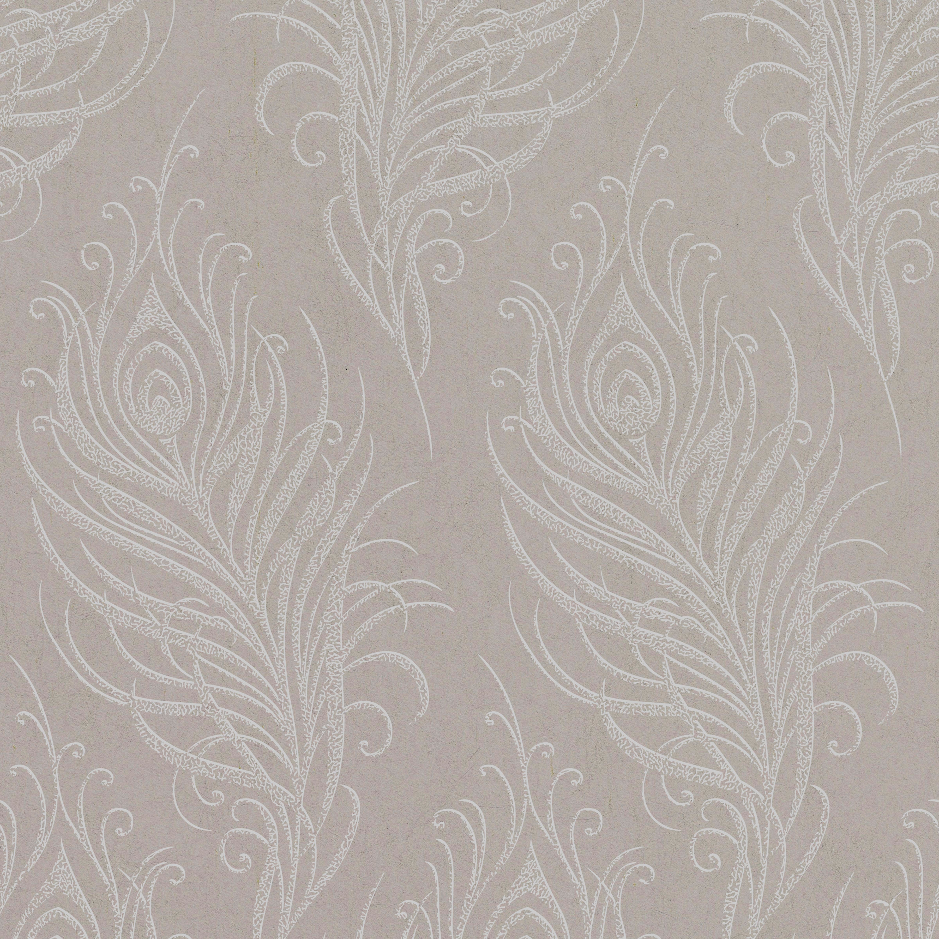 Superfresco Easy Vliestapete "Quill" geprägt Pfauenfeder 10 m x 0.52 m