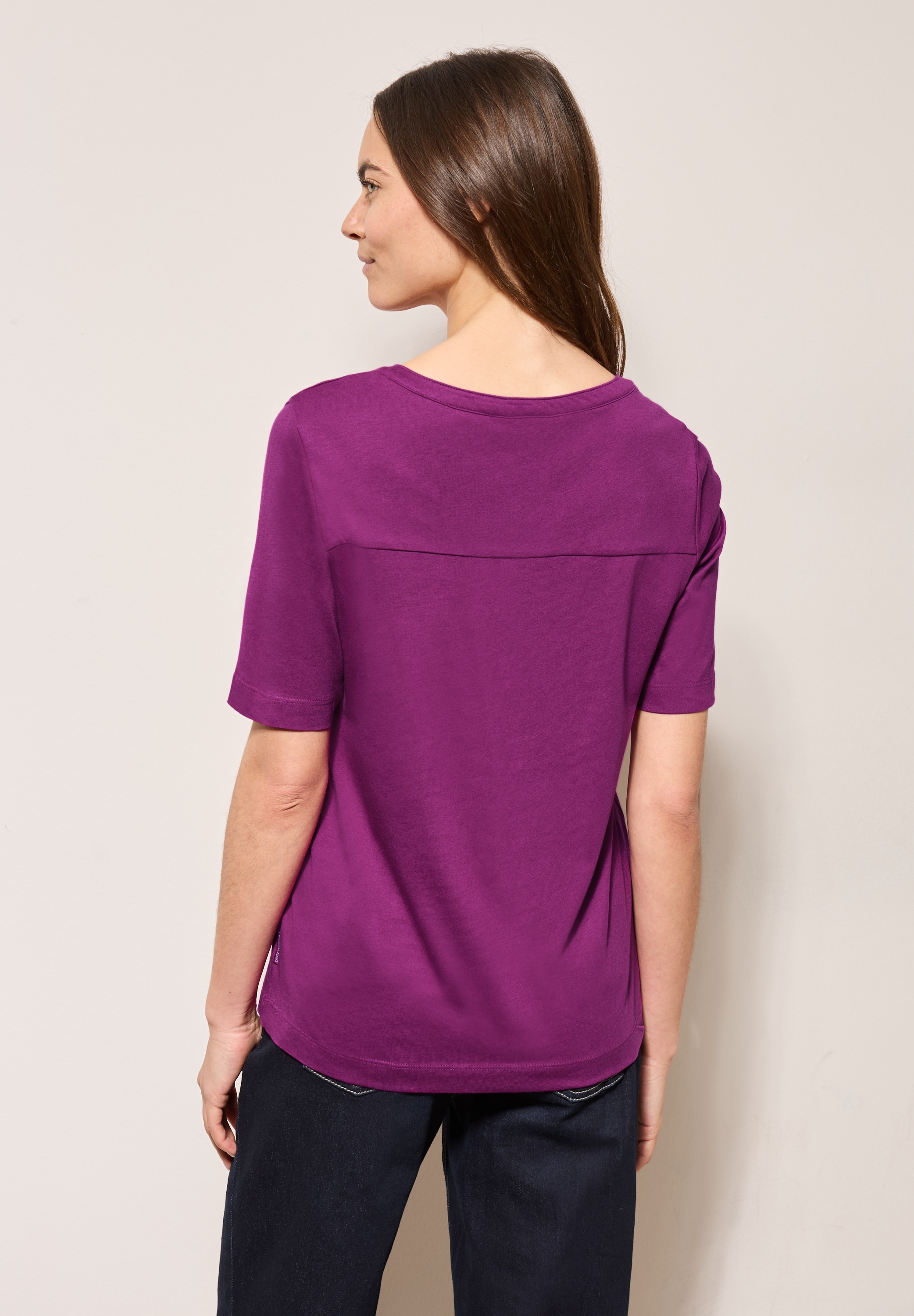 Cecil T-Shirt, im soften Baumwoll-Mix