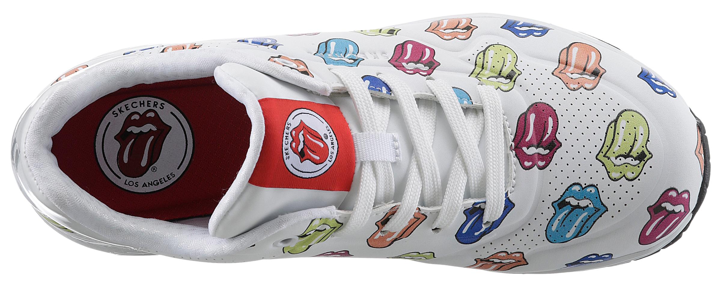 Skechers Sneaker »UNO - SAY IT LOUD ROLLING STONES«, mit coolem Print, Freizeitschuh, Halbschuh, Schnürschuh