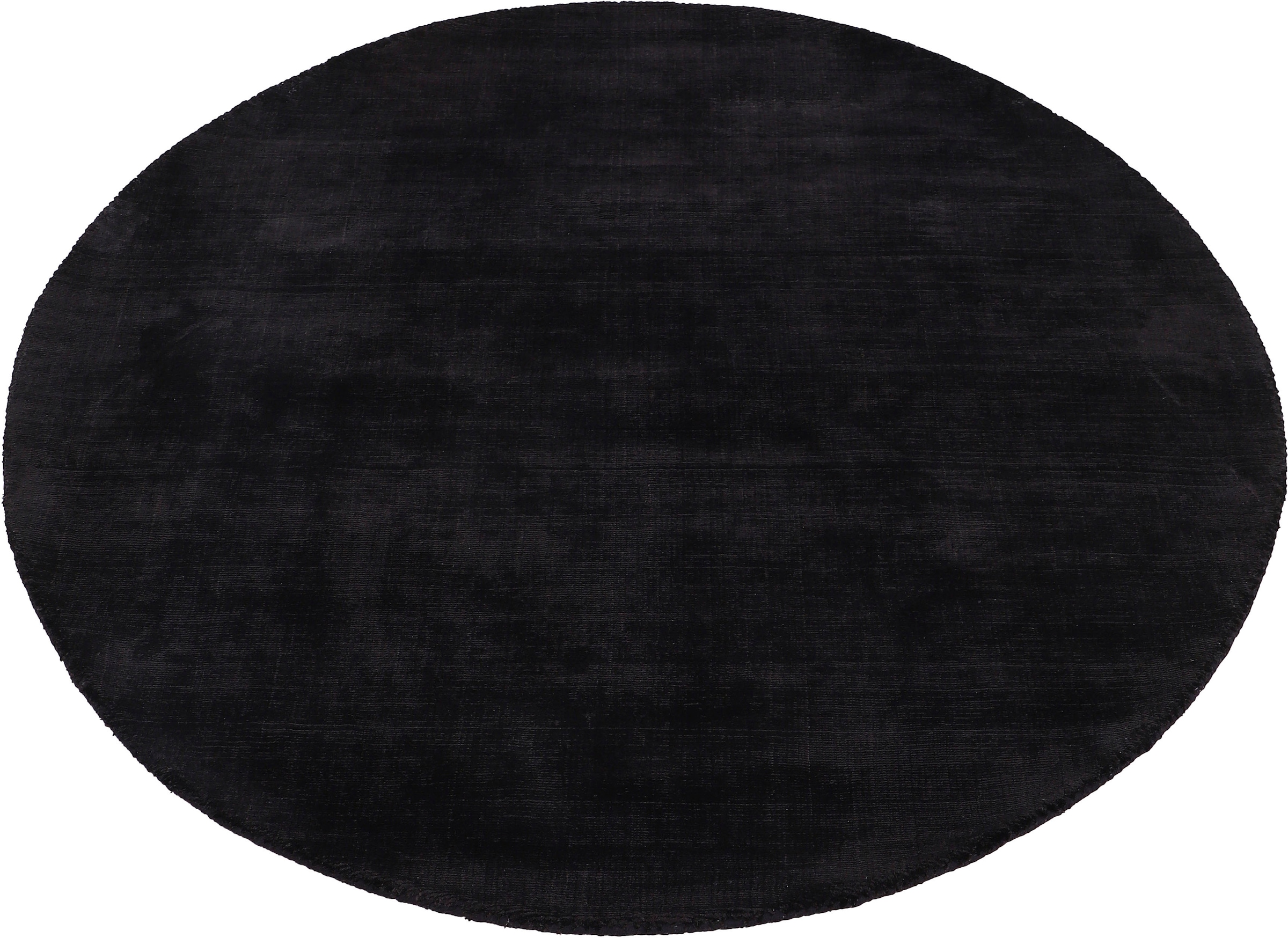 carpetfine Teppich »Ava Viskoseteppich«, rund, 13 mm Höhe, Seidenoptik, leichter Glanz, Wohnzimmer