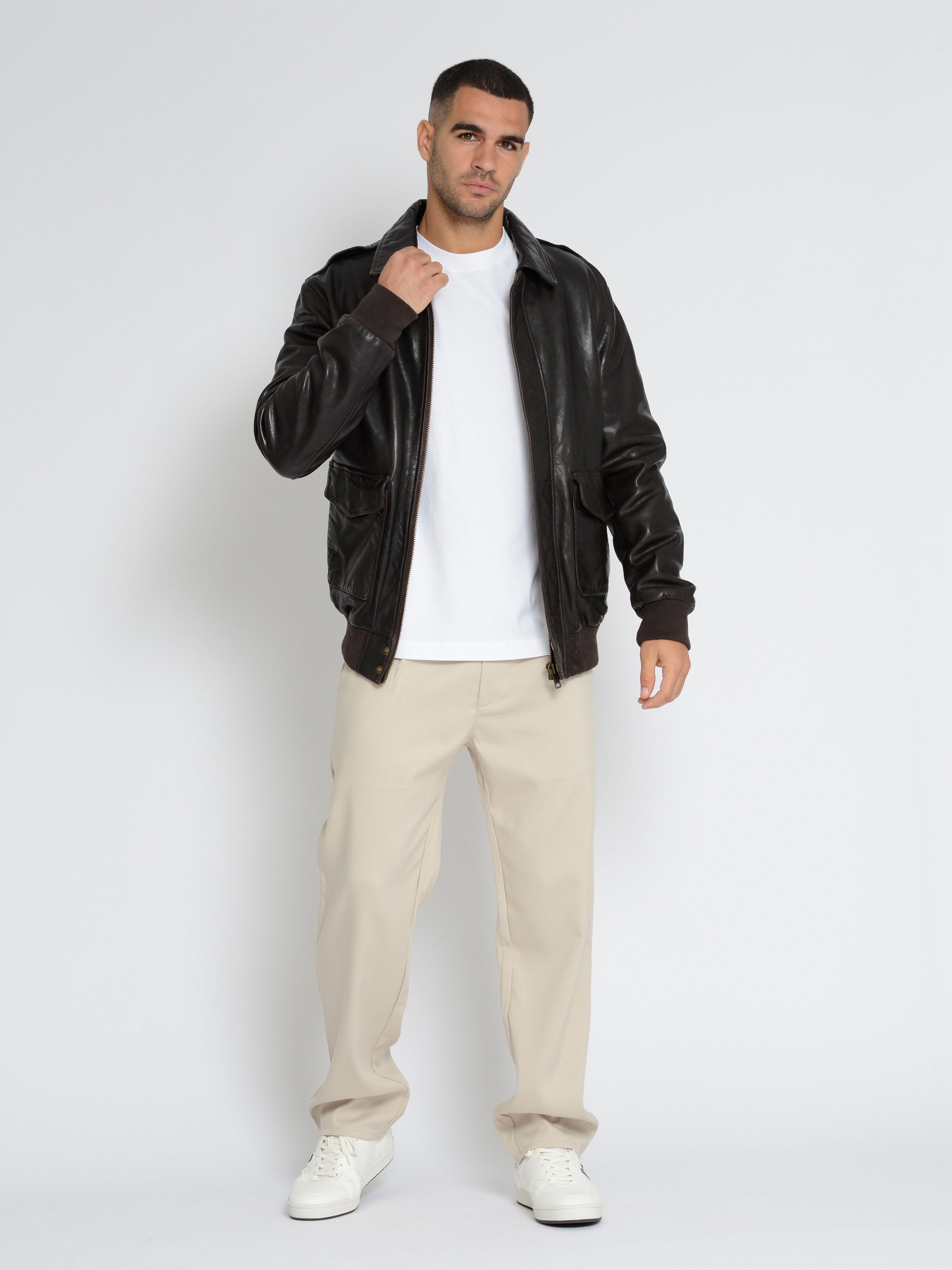 TOP GUN Lederjacke »TG2023003«