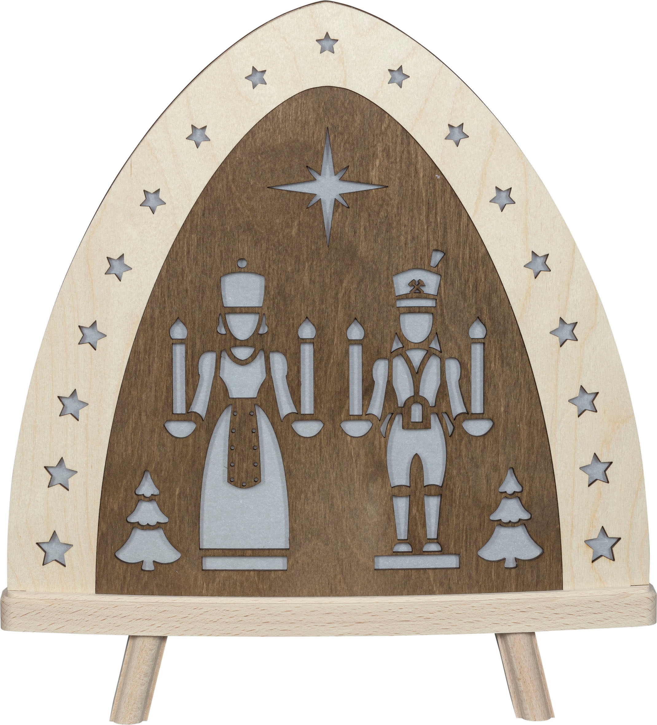 Weigla LED Erzgebirge«, Holz »Engel bestellen Weihnachtsdeko aus Lichterbogen | BAUR Bergmann, und