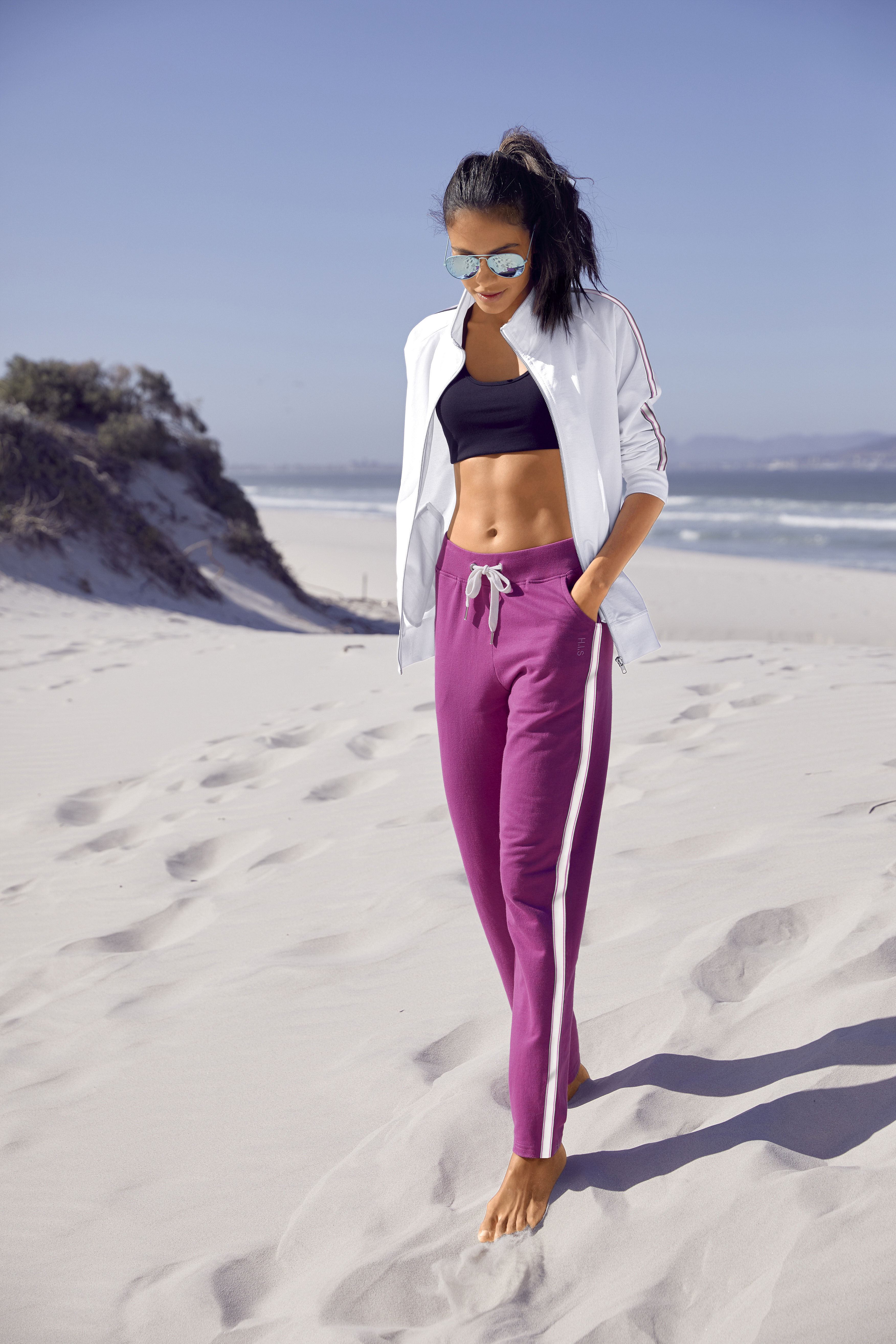 Thumbnail - H.I.S Sweatjacke, mit seitlichem Tape, Loungeanzug