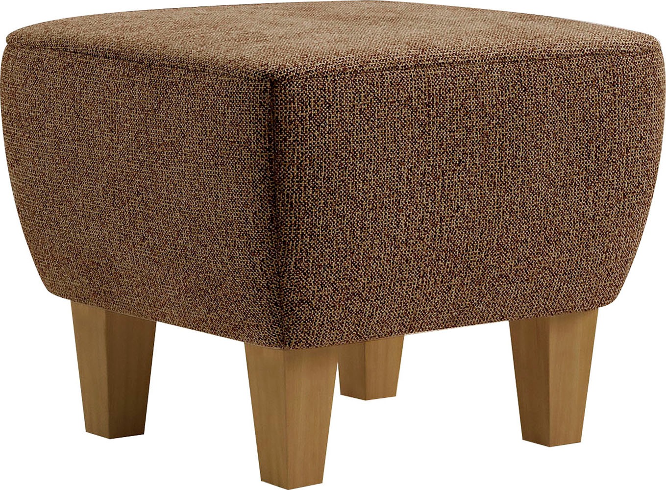 Thumbnail - Home affaire Polsterhocker "Viva" mit Eichenfüßen