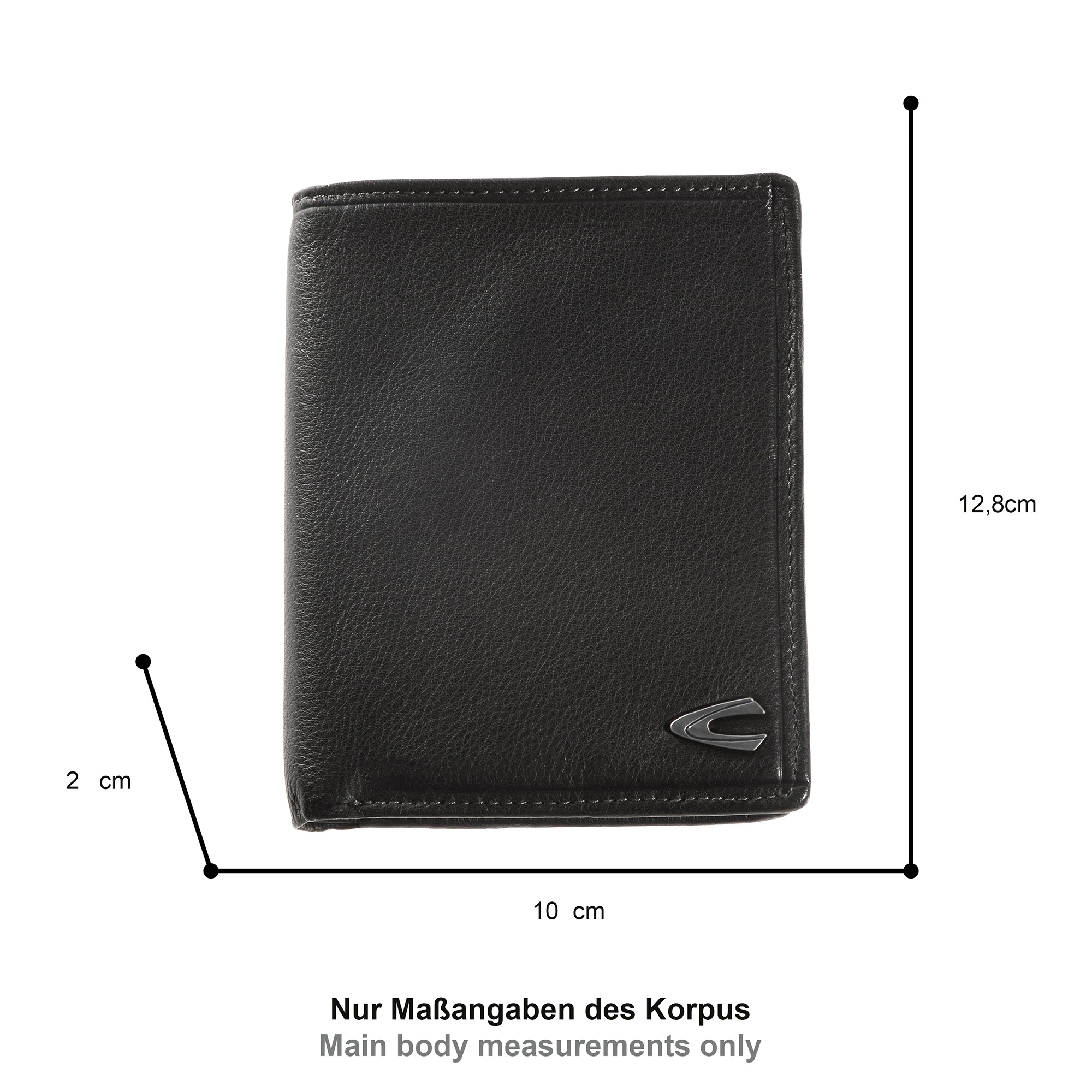 camel active Geldbörse "Vegas" aus hochwertigem Rindsleder mit Metall Logo günstig online kaufen