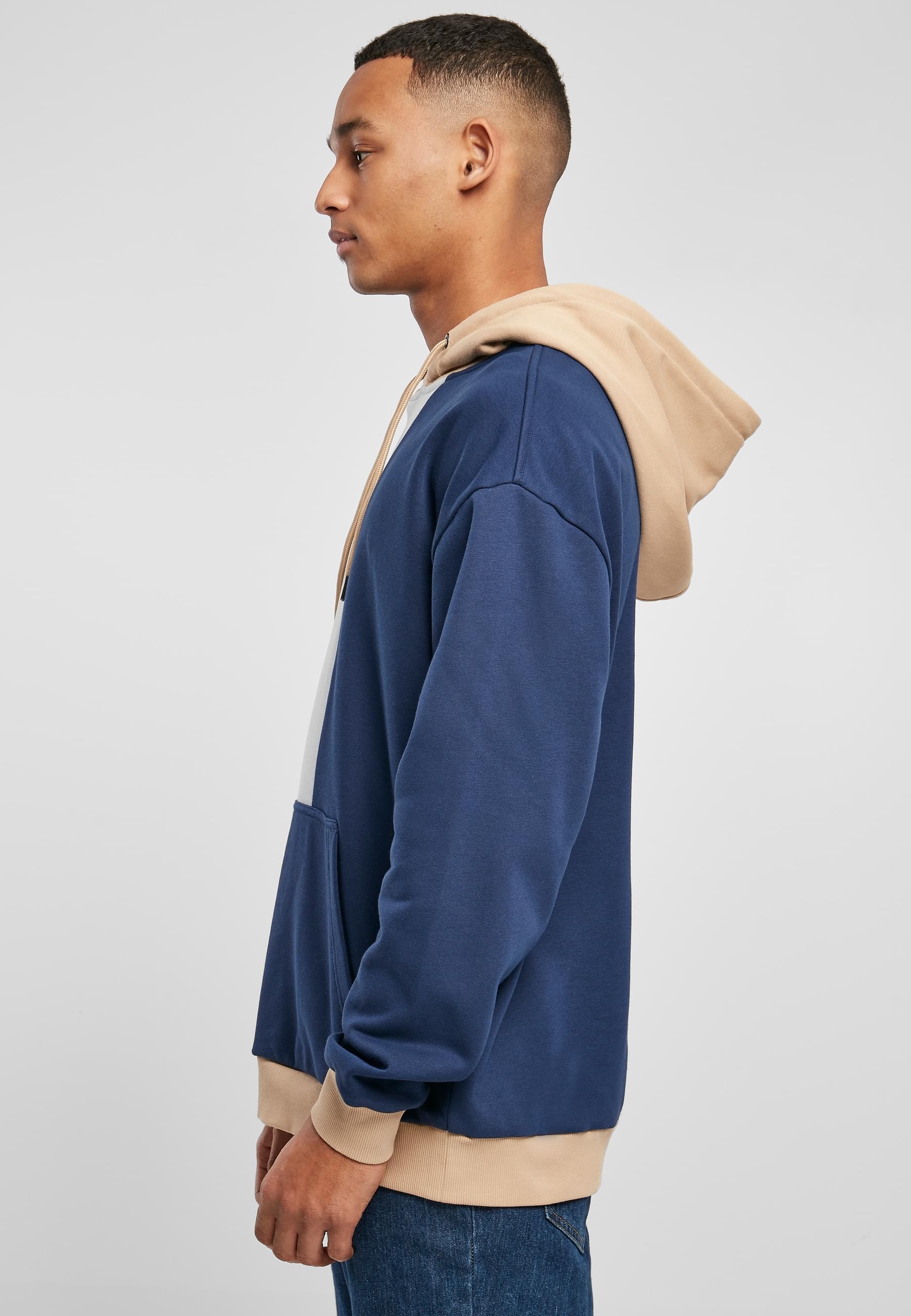 URBAN CLASSICS Kapuzensweatshirt »Urban Classics Herren Oversized Color Block Hoody«, (1 tlg.)