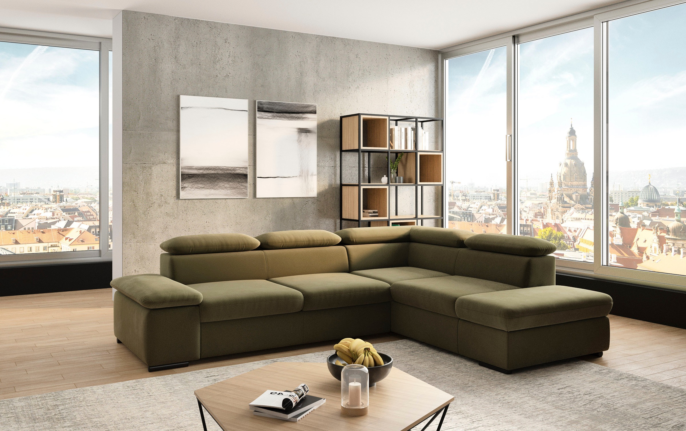 sit&more Ecksofa "Alcudia L-Form" mit Armteilverstellung, optional Kopfteil günstig online kaufen