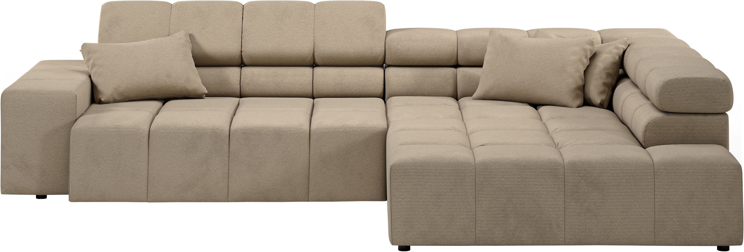 INOSIGN Ecksofa "Ancona incl. Kopfteilverstellung, Breite 319cm, L-Form", w günstig online kaufen