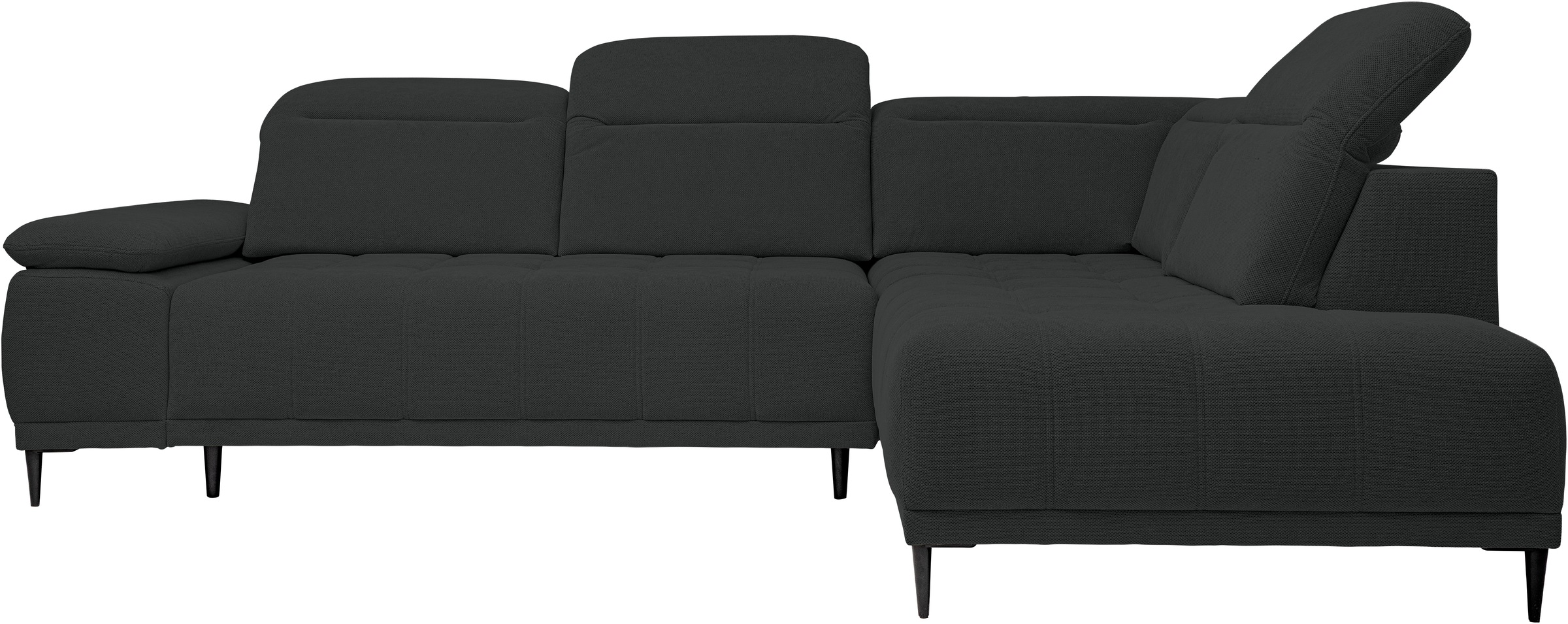 WERK2 Ecksofa "Focus-L, elektrisch erweiterbare Sitztiefe um ca. 30 cm, L-F günstig online kaufen