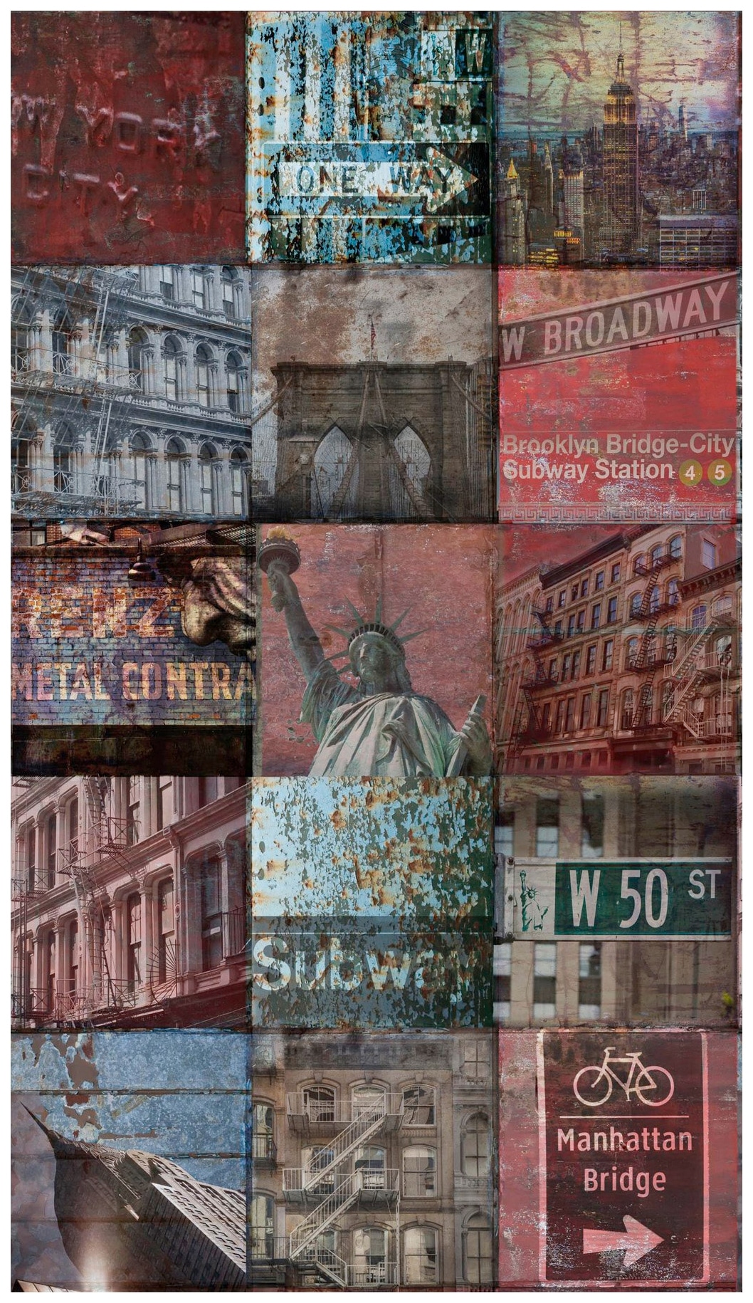Bodenmeister Fototapetas »New York Collage«