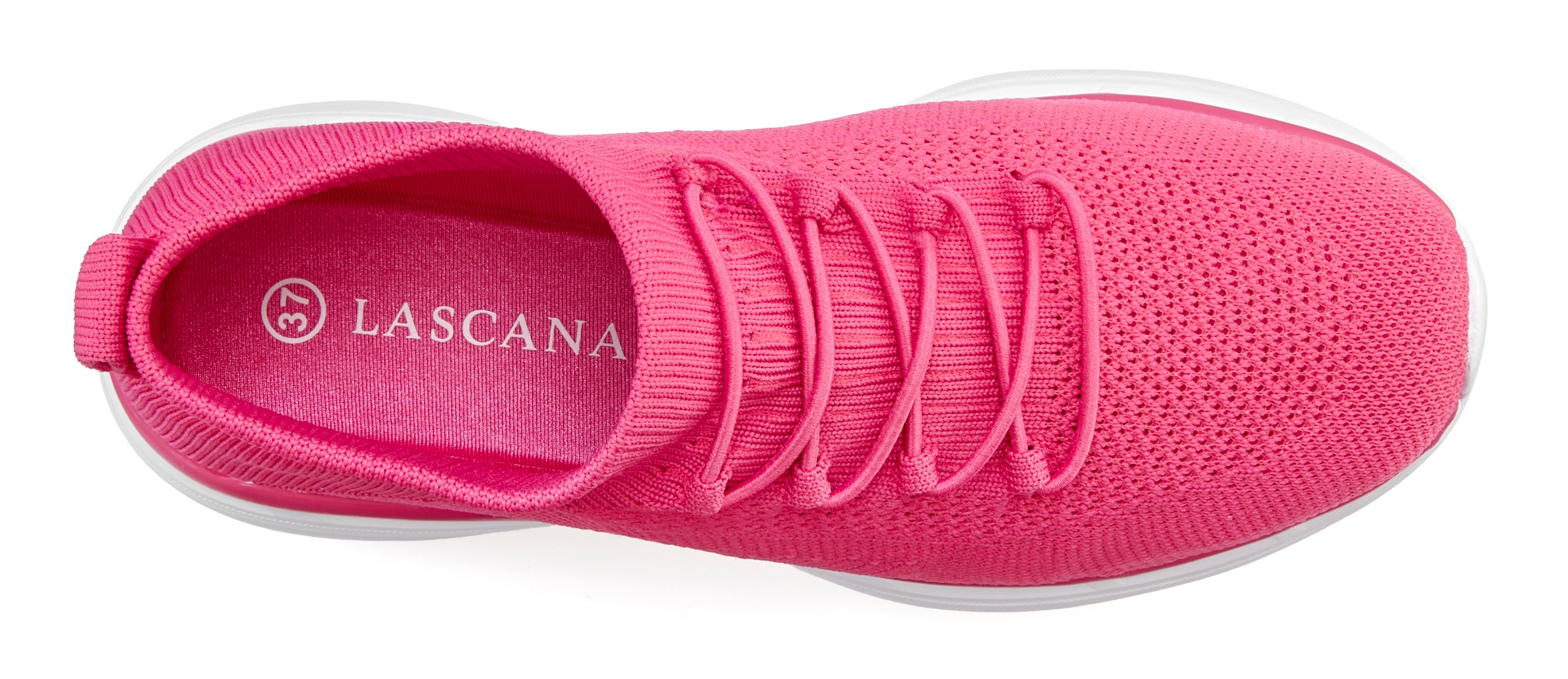 Thumbnail - LASCANA Sneaker "Slipper, Halbschuh, ultraleicht und bequem,", zum Reinschlüpfen mit elastischen Schnürbändern VEGAN