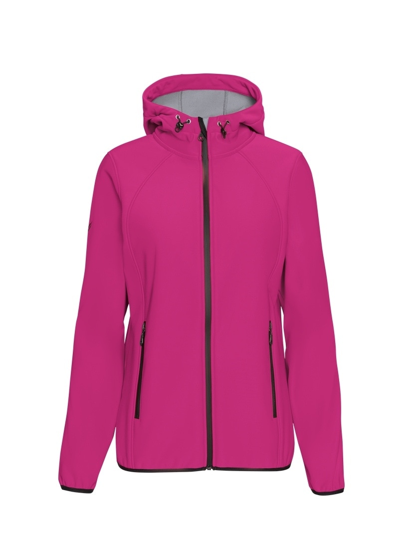 Trigema Softshelljacke »TRIGEMA Taillierte Softshell–Kapuzenjacke« 1 Stk. tlg.