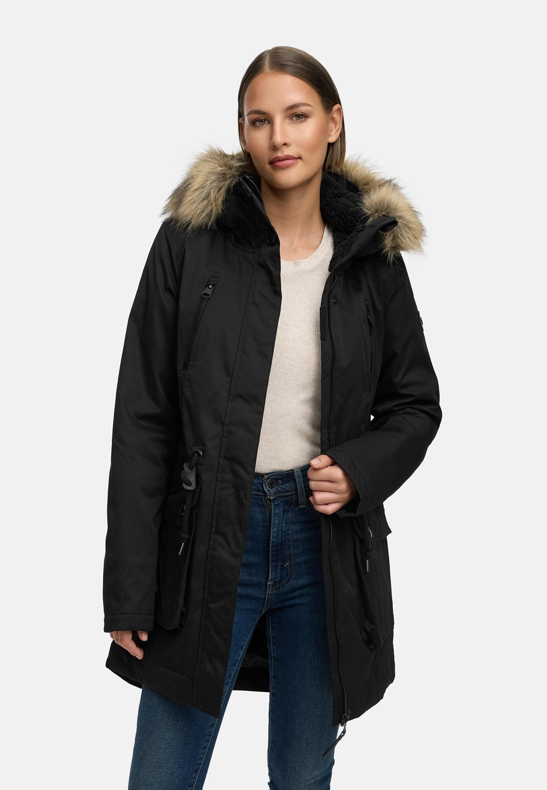 Ragwear Kurzmantel »Ellsa B YOUMODO« Warmer Damen Winterparka