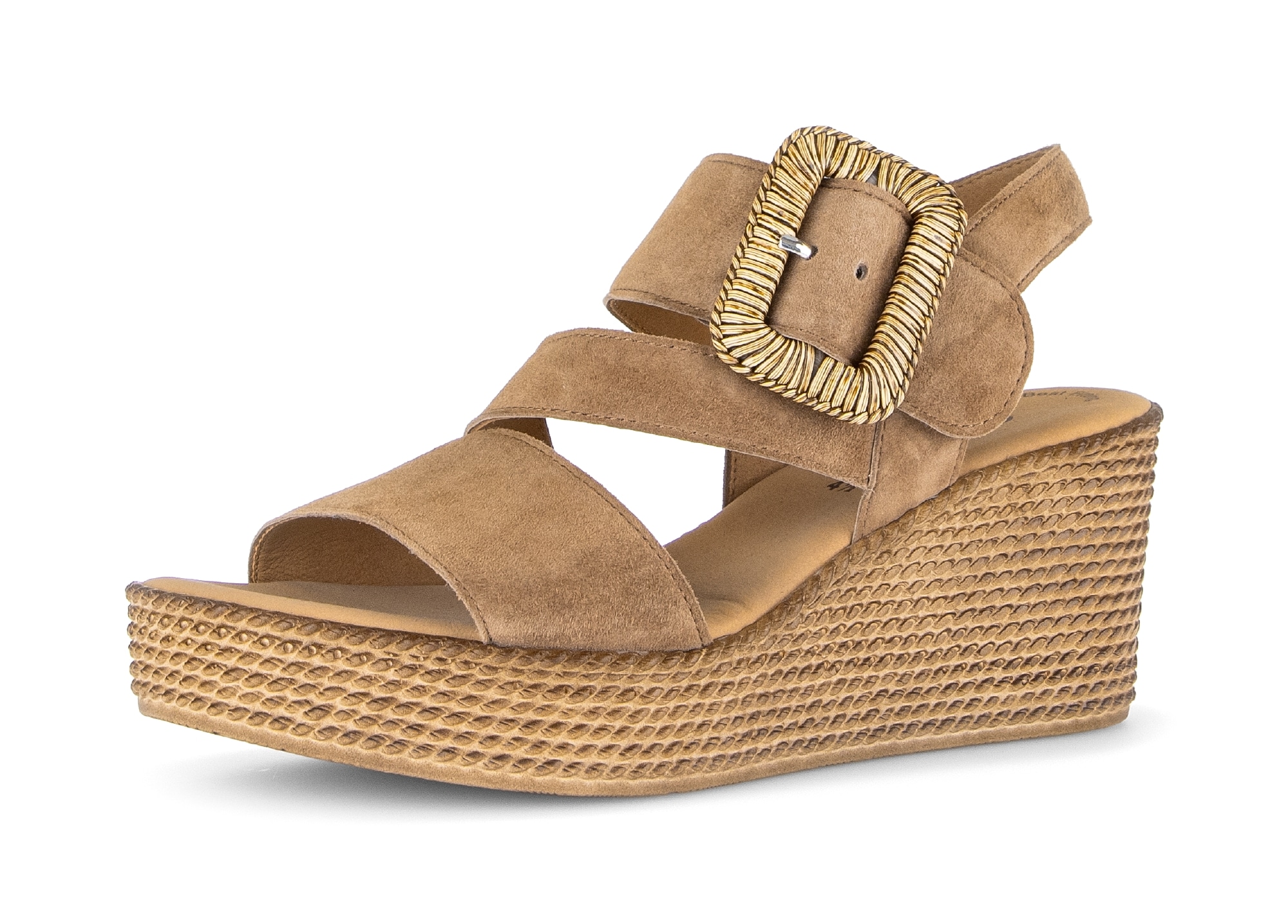 Gabor Wedge Sandal Nut Brown 40 7