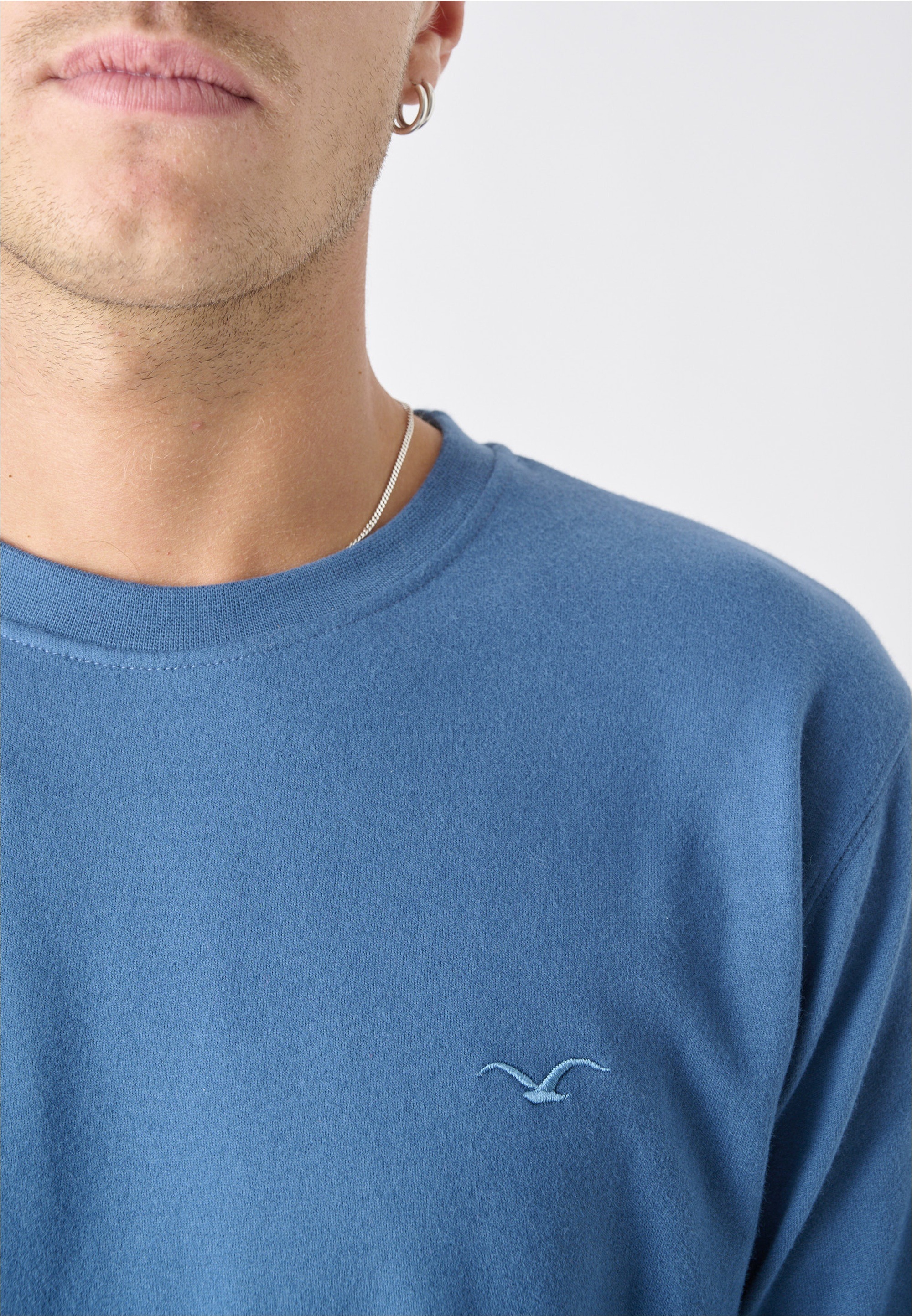 Cleptomanicx Sweatshirt »Ligull«, mit kleiner Möwen-Stickerei