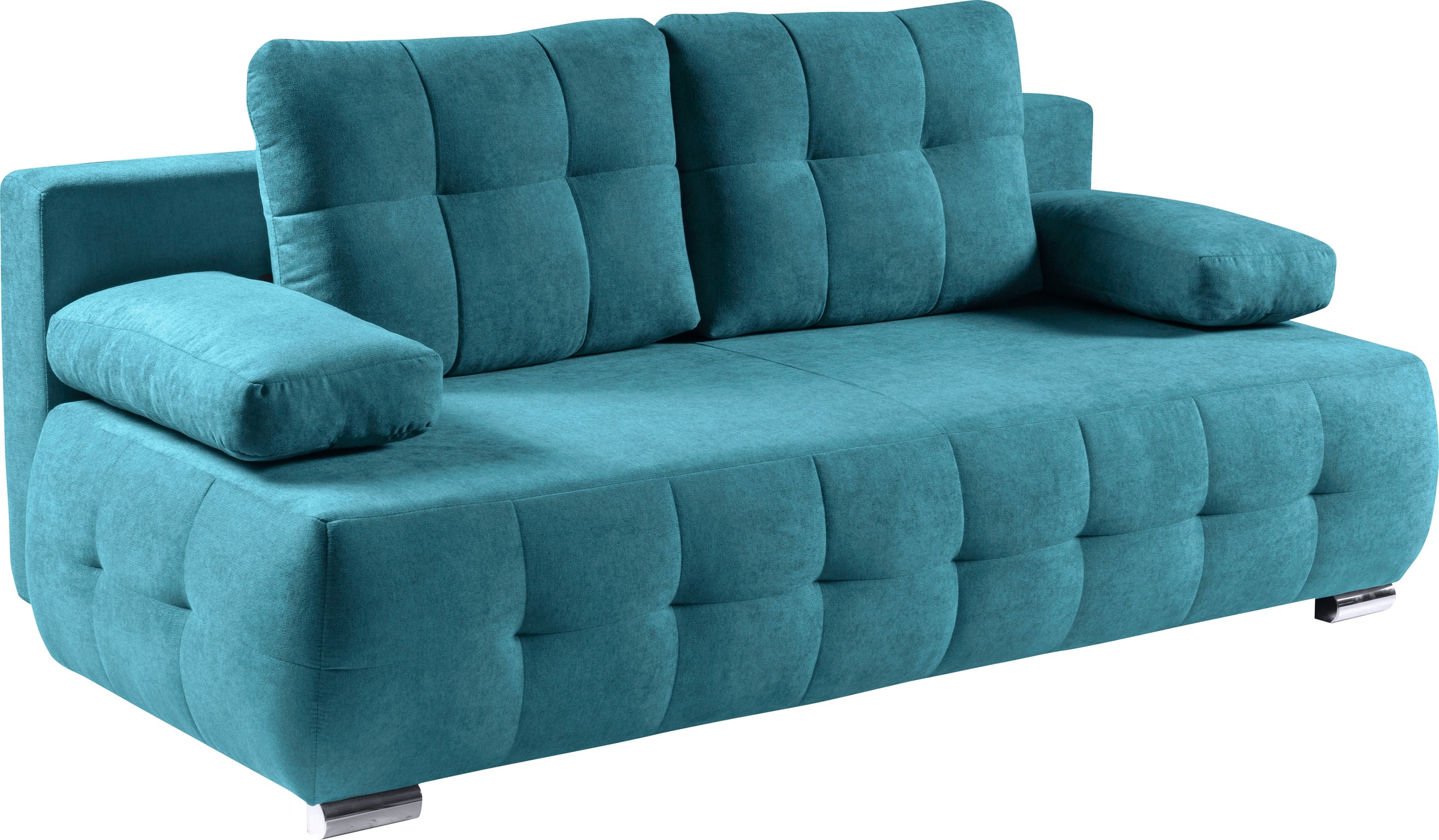 WERK2 Schlafsofa »Indigo«, 2-Sitzer Sofa und Schlafcouch mit Federkern & Bettkasten