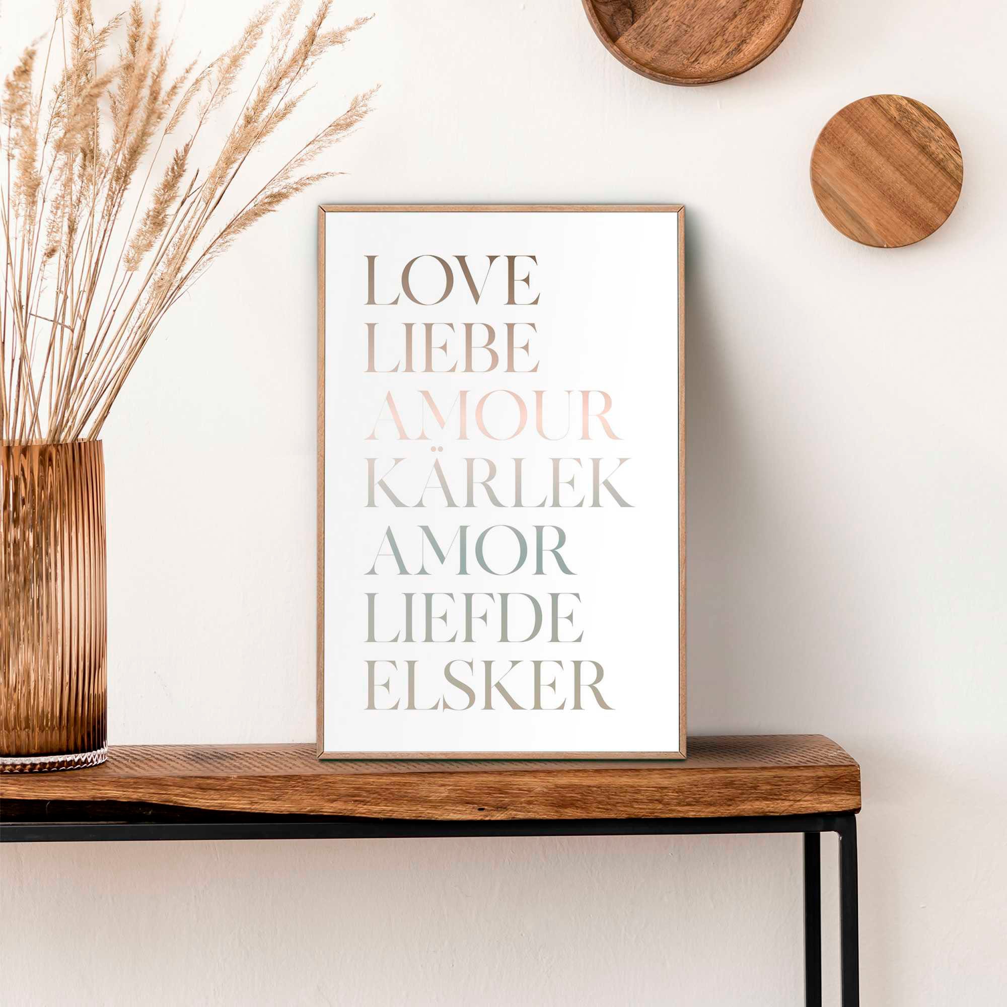 Reinders Poster "Liebe" günstig online kaufen