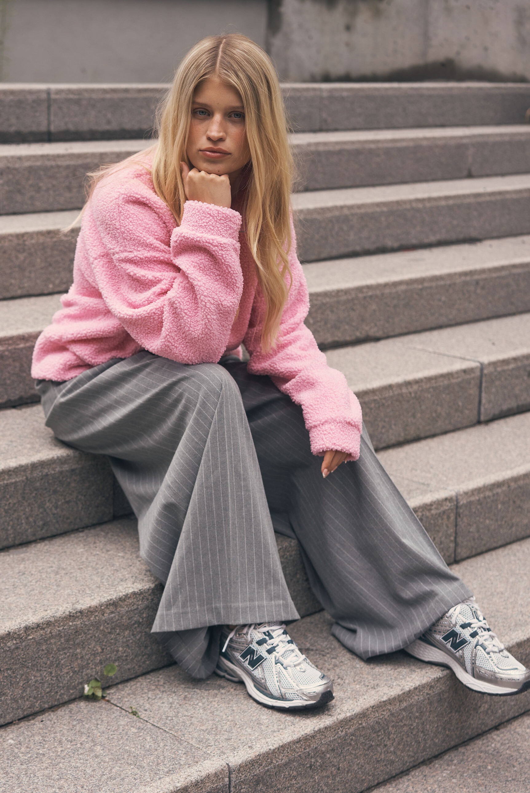 SENSES.THE LABEL Stoffhose  mit Bundfalten