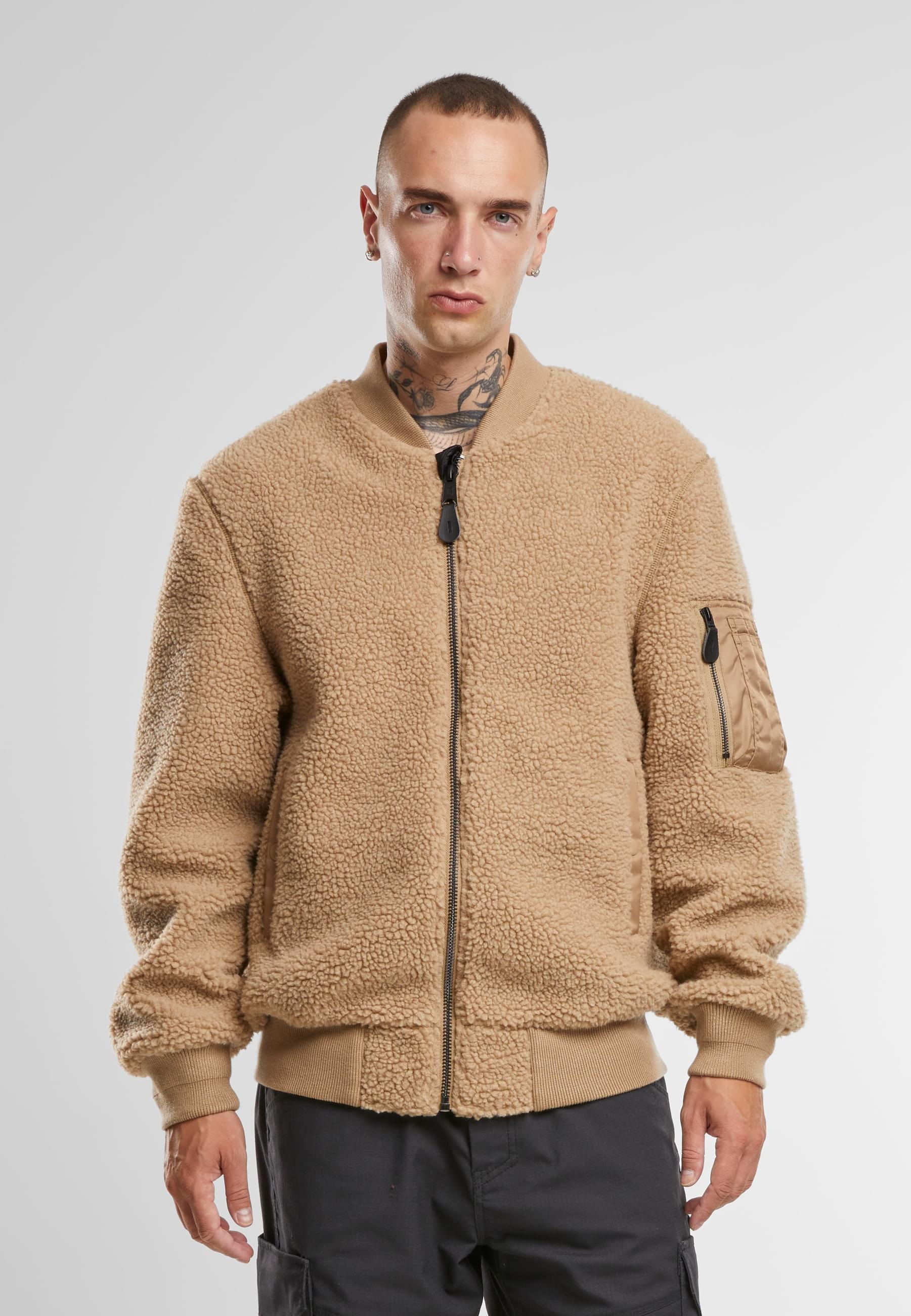 Brandit Allwetterjacke »Brandit MA1 Sherpa Jacket« 1 Stk. tlg. ohne Kapuze