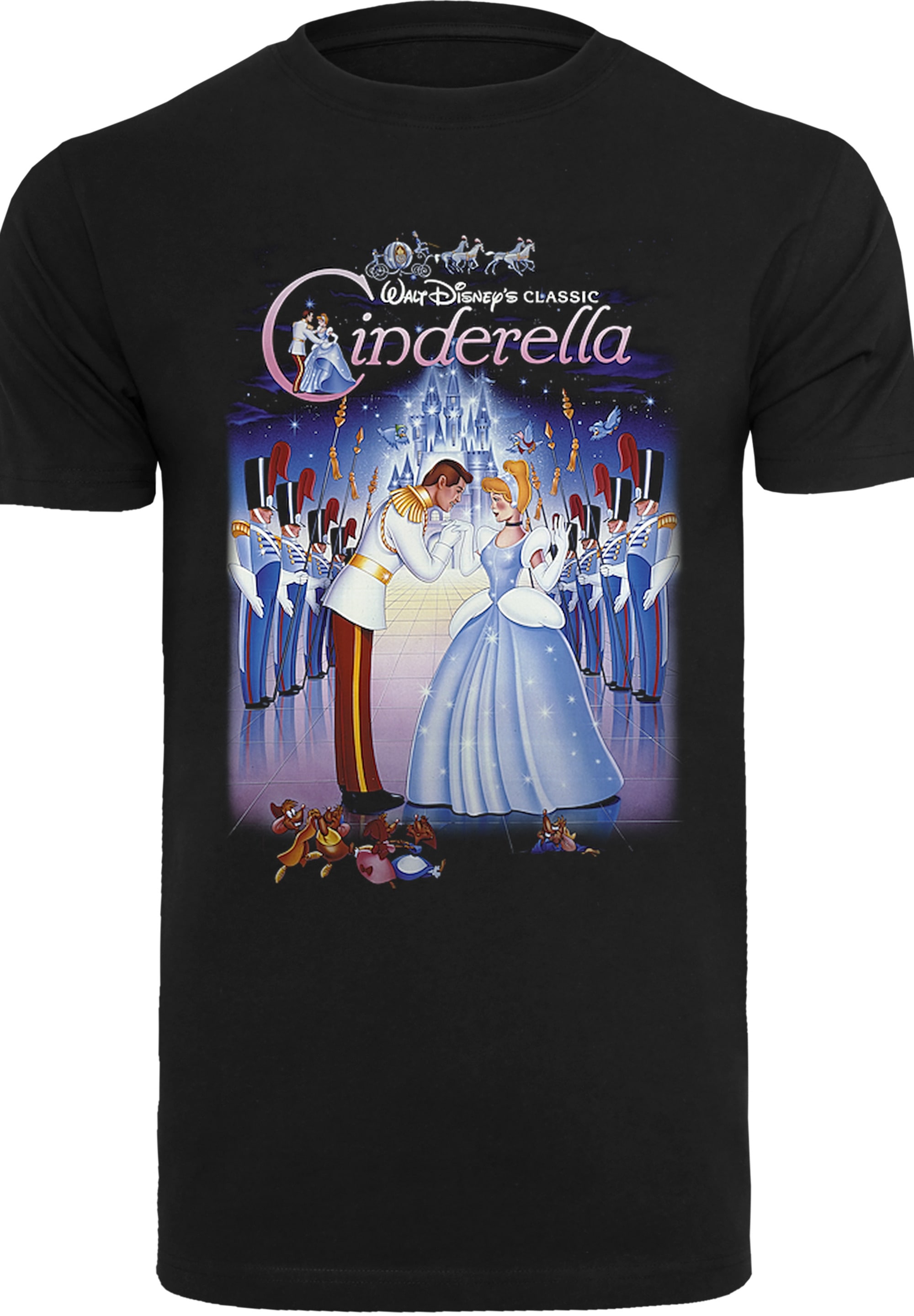 F4NT4STIC T-Shirt »Disney Cinderella Aschenputtel Collage Poster«, Herren,Premium Merch,Regular-Fit,Basic,Bedruckt