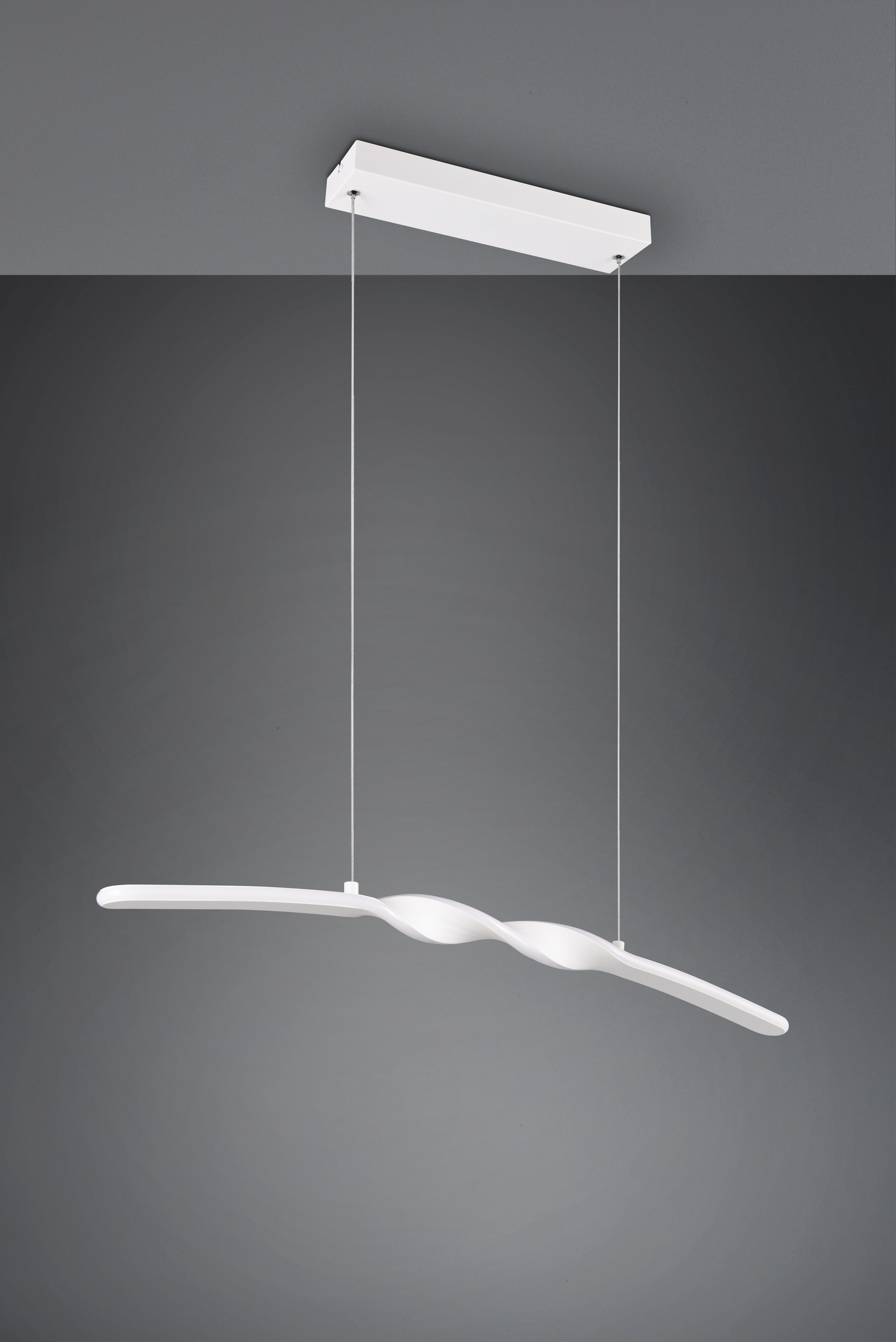 REALITY Leuchten LED Pendelleuchte »GINKO, Hängeleuchte LED 18W 2100 Lumen 4000K kaltweiß«, 1 flammig, Leuchtmittel LED-Board | LED fest integriert, Hängelampe Esszimmer, höhenverstellbar bis max 150cm, Breite 79 cm