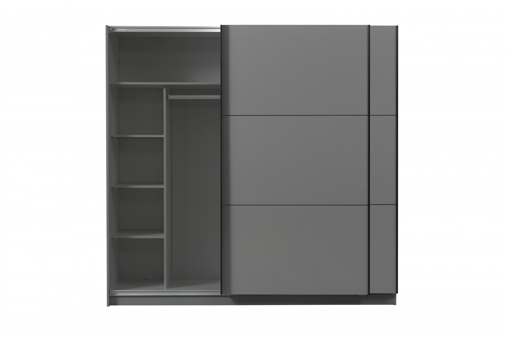 INOSIGN Schwebetürenschrank »Sierra klassischer Kleiderschrank Wäscheschrank 179 oder 217cm breit«, mit kompletter Inneneinteilung, FSC®-zertifizierter Holzwerkstoff