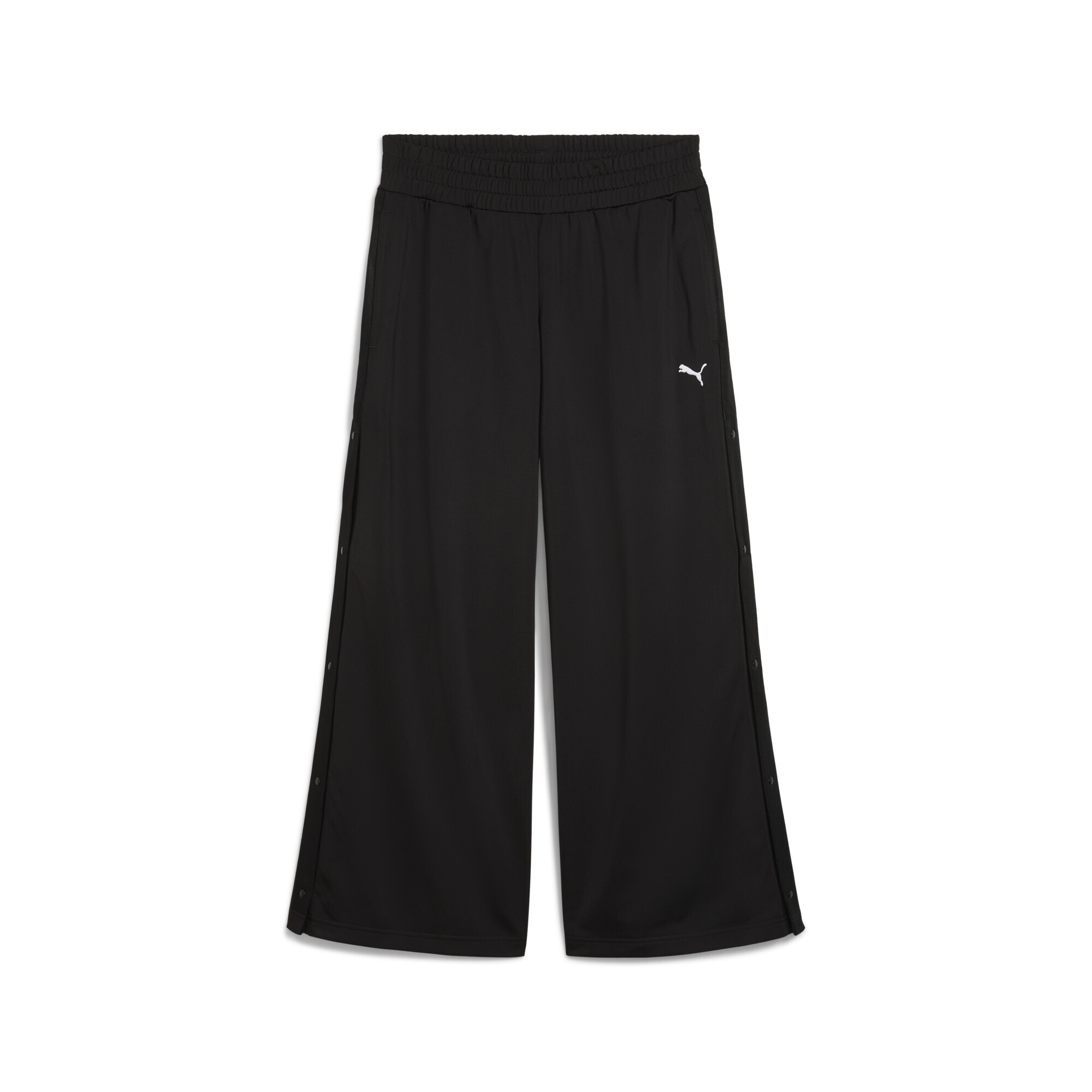PUMA Sporthose "WARDROBE Essentials Low Rise Popper Hose Damen" günstig online kaufen