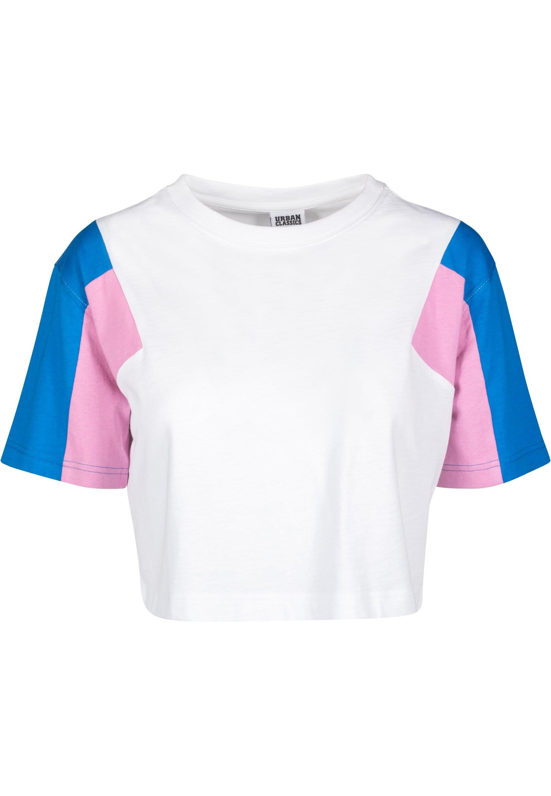 URBAN CLASSICS T-Shirt »Urban Classics Damen Ladies 3-Tone Short Oversize Tee«, (1 tlg.)
