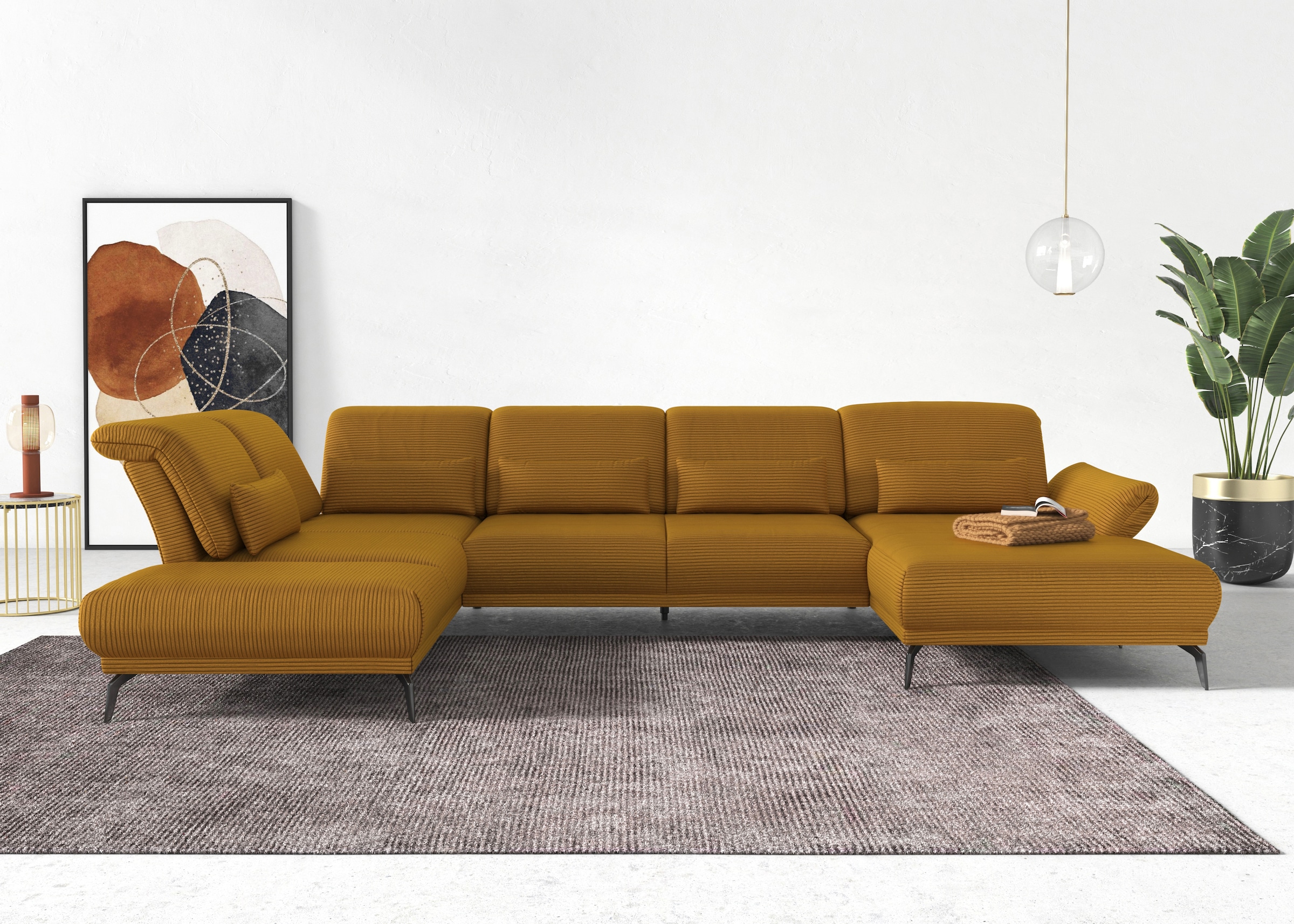 sit&more Wohnlandschaft "Coco U-Form" Sitztiefen-, Arm- und Kopfteilverstel günstig online kaufen