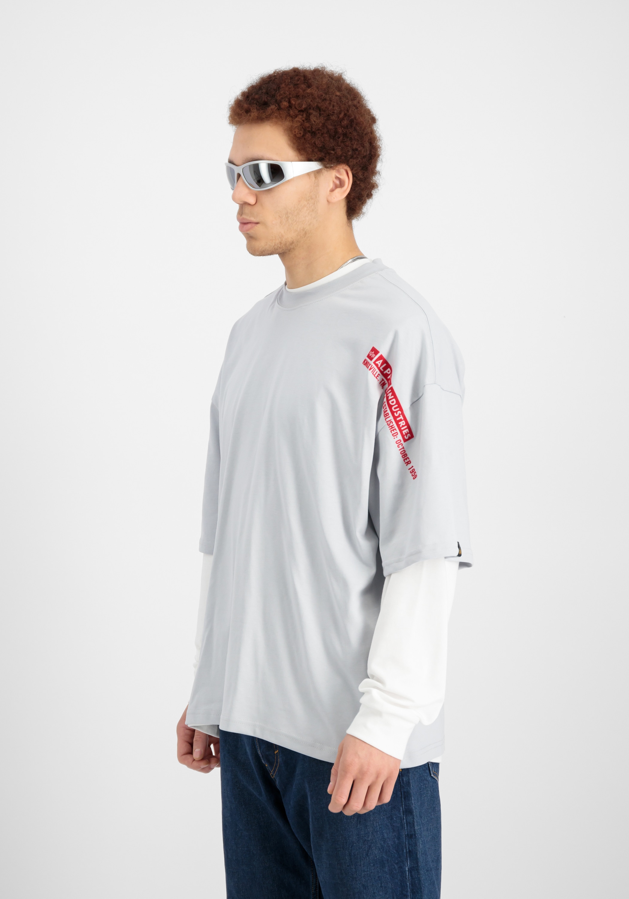 Alpha Industries T-Shirt "Flock Logo T-Shirt"