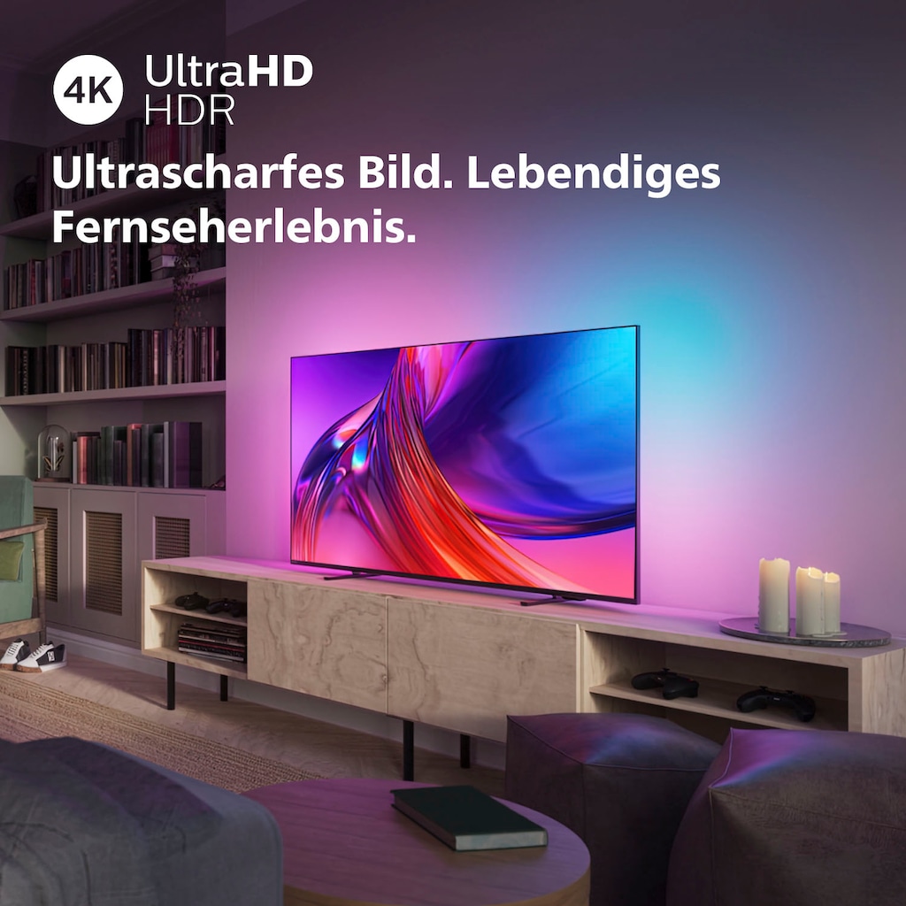 Philips LED-Fernseher »43PUS8548/12«, 108 cm/43 Zoll, 4K Ultra HD, Android TV-Google TV-Smart-TV, 3-seitiges Ambilight