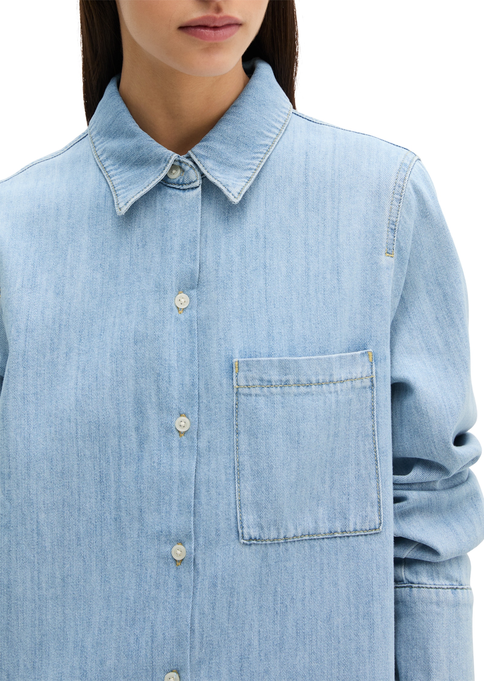 Marc O'Polo Jeanskleid »aus fließendem Organic Cotton«