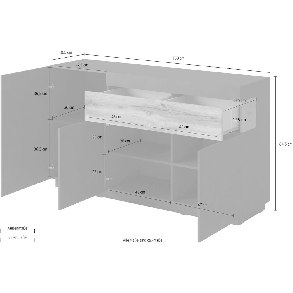 Helvetia Sideboard »SILKE«