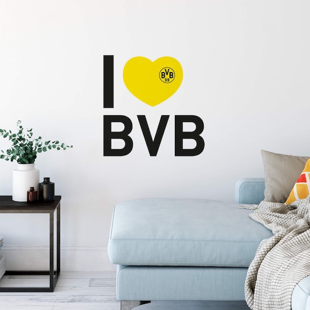 Wall-Art Wandtattoo »Fußball I love BVB«, (1 St.) bestellen | BAUR