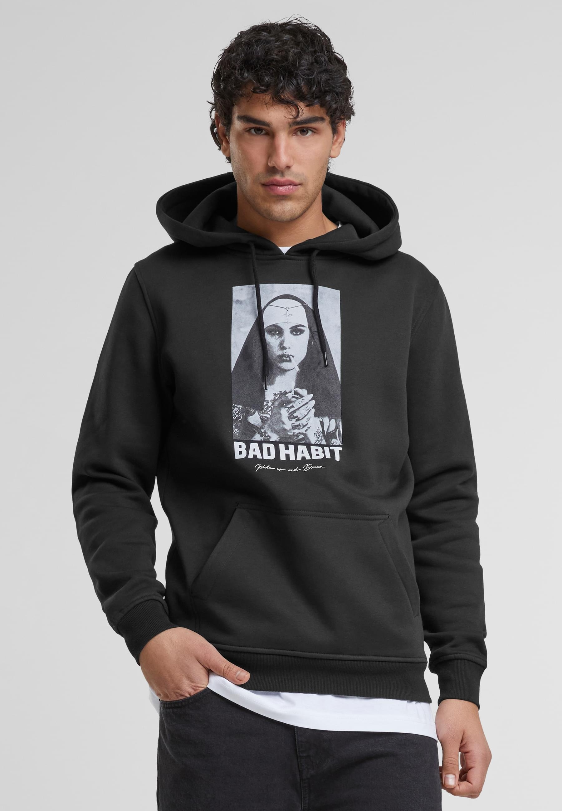 MisterTee Kapuzensweatshirt »MisterTee Herren Bad Habit Hoody«, (1 tlg.)