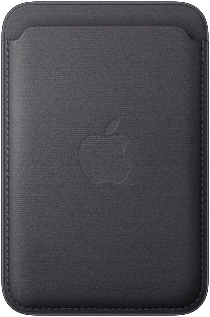 APPLE Smartphone-Hülle "iPhone Feingewebe Wallet mit MagSafe", Smartphonesschwarz, Hüllen