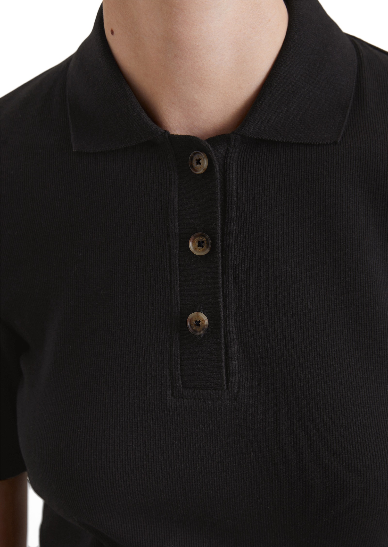 Marc O'Polo DENIM Poloshirt »aus softem Ripp-Jersey«