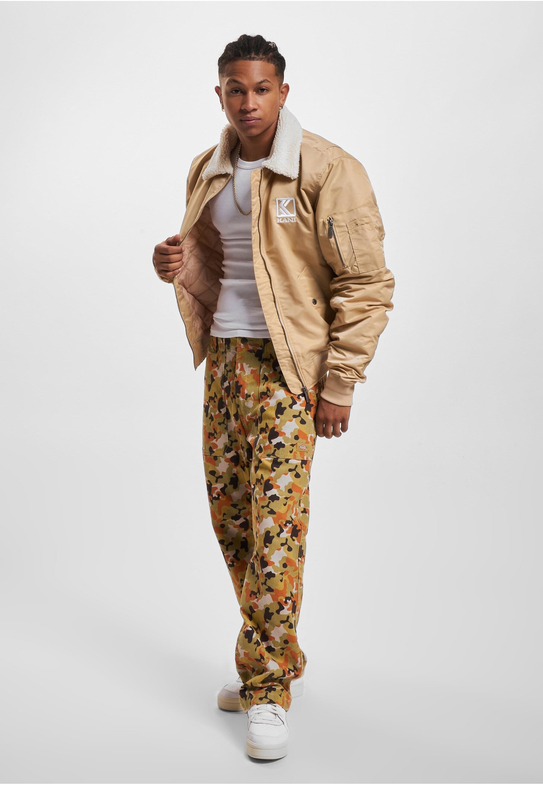 Karl Kani Bomberjacke »Karl Kani Herren KM234-010-1 KK OG Hooded Bomber Jacket«, (1 St.), ohne Kapuze