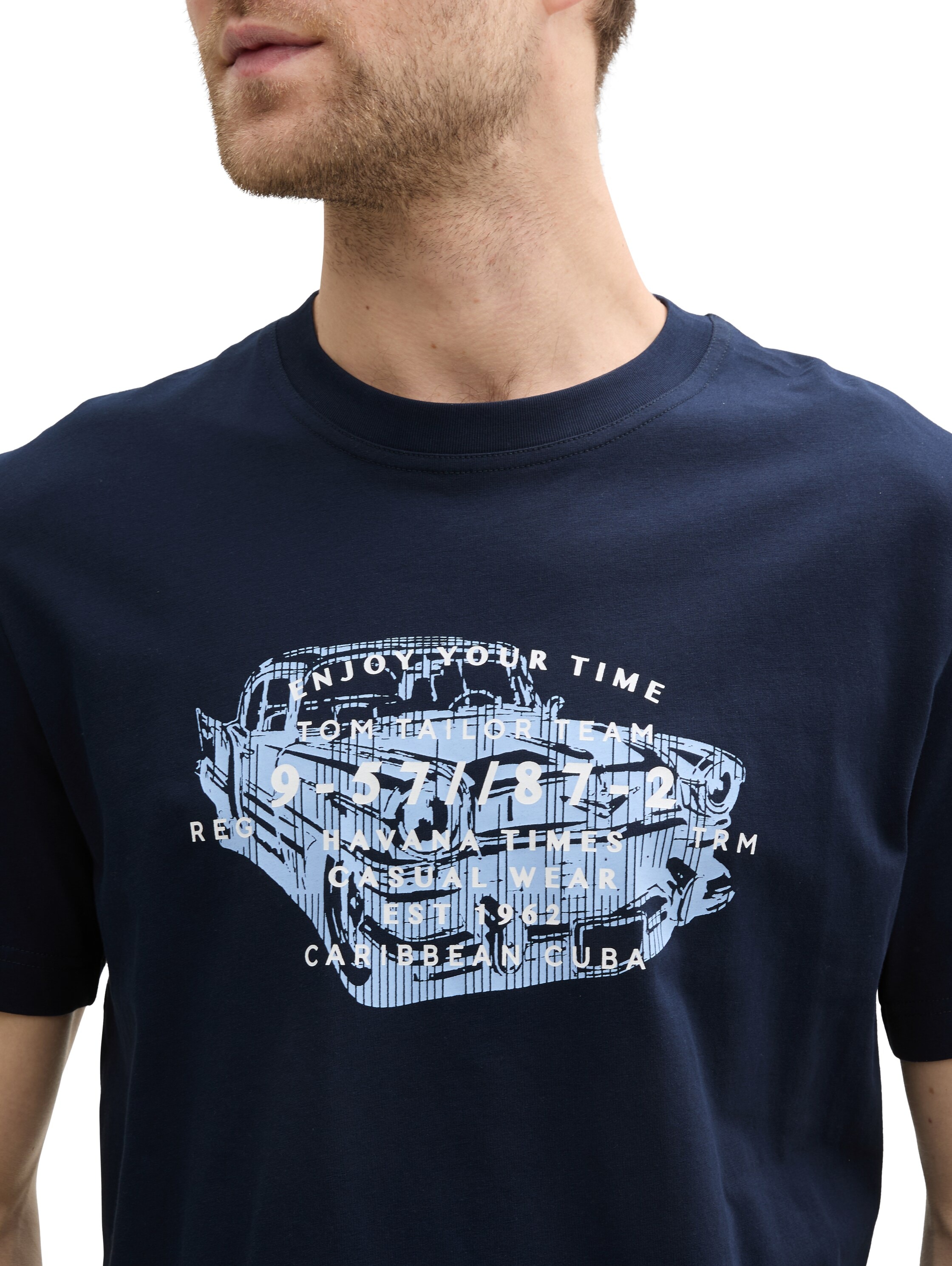 TOM TAILOR T-Shirt, (Packung, 2 tlg.), mit Frontprint