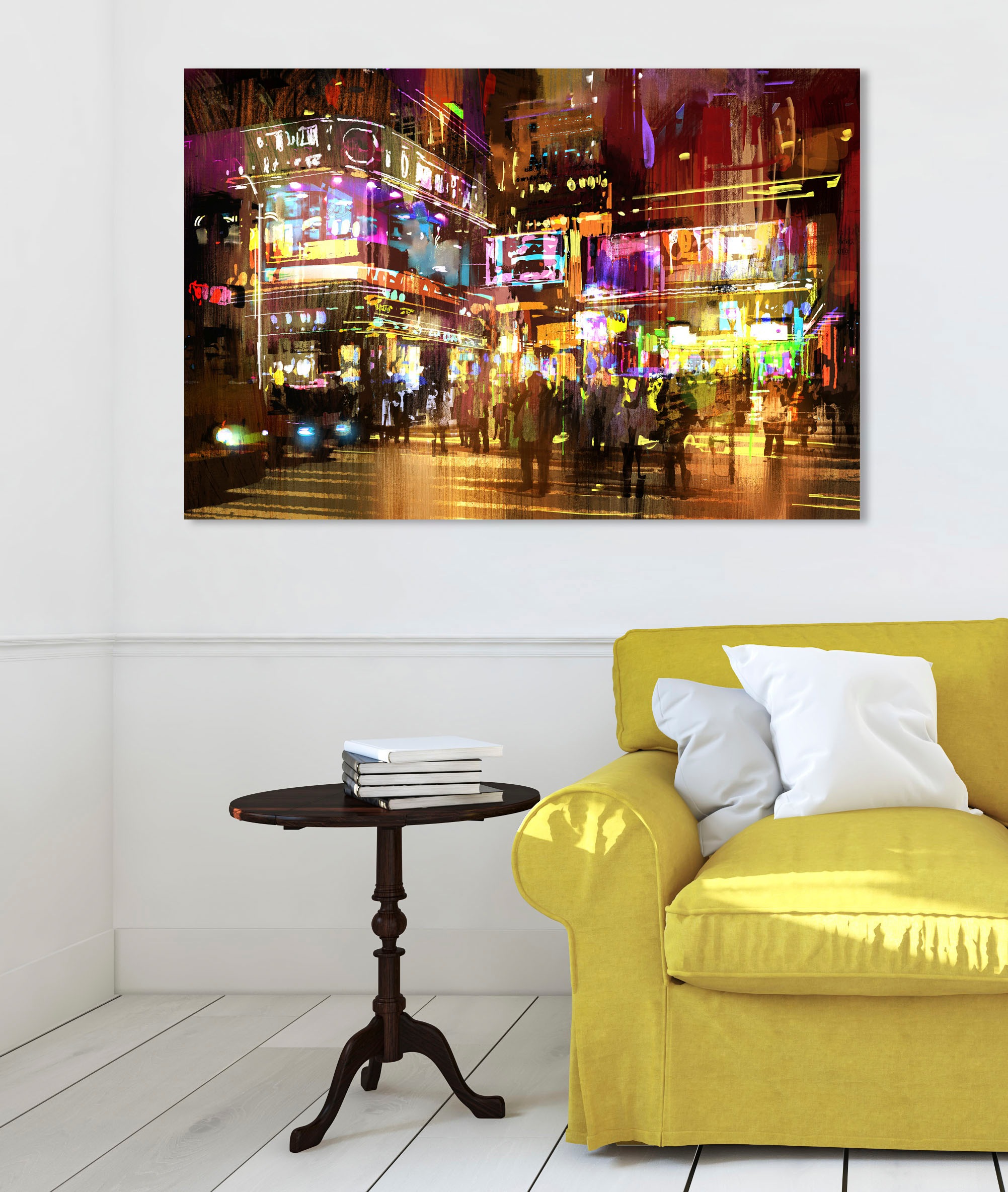 queence Leinwandbild "Broadway" Amerika  Menschen  Städte Wanddeko, bunt, L günstig online kaufen