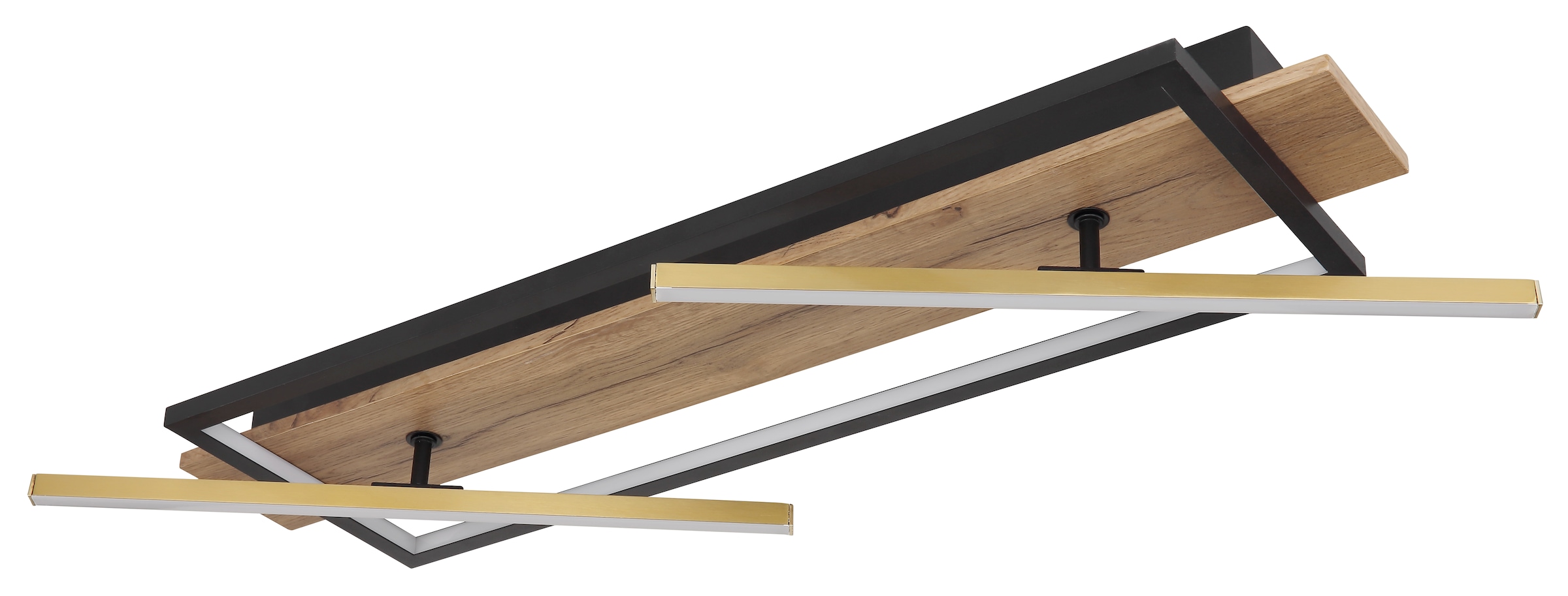 GLOBO LIGHTING LED Deckenleuchte »BEATRIX«, Leuchtmittel LED-Modul | LED fest integriert, Deckenlampe/Wohnzimmer/Schlafzimmer/modern/Holz