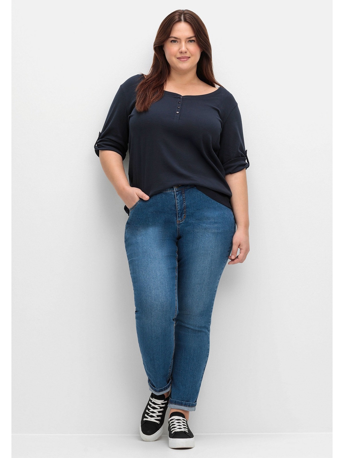 Sheego Stretch-Jeans »Große Größen«, im komfortablen Curvy-Schnitt VERENA