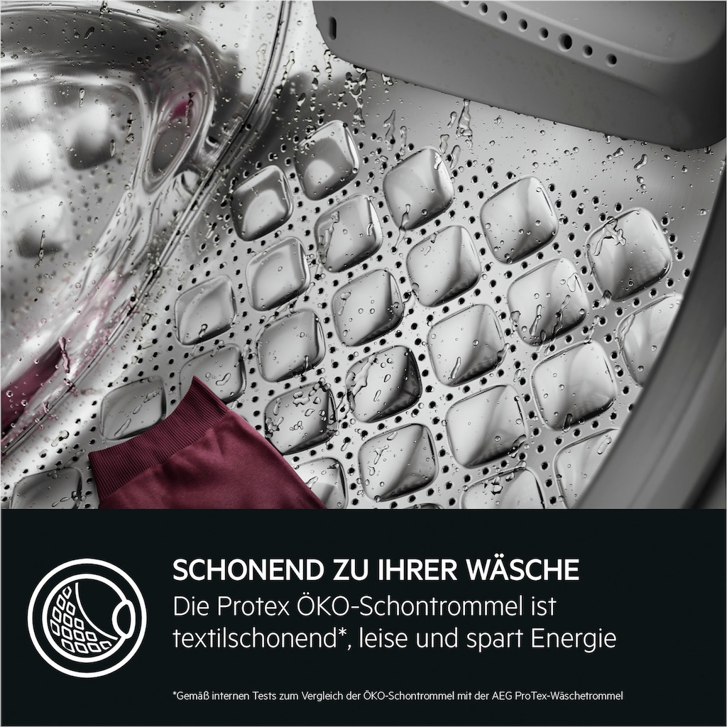 AEG Waschmaschine »LR7D70490«, 7000 ProSteam®, LR7D70490, 9 kg, 1400 U/min, ProSteam - Dampf-Programm für 96 % weniger Wasserverbrauch & Wifi