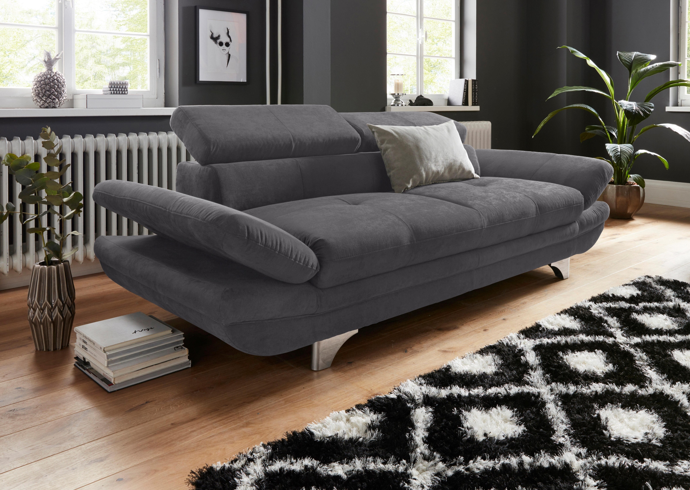 COTTA 3-Sitzer "Enterprise", Big-Sofa, mit Armteilverstellung & Kopfteilver günstig online kaufen