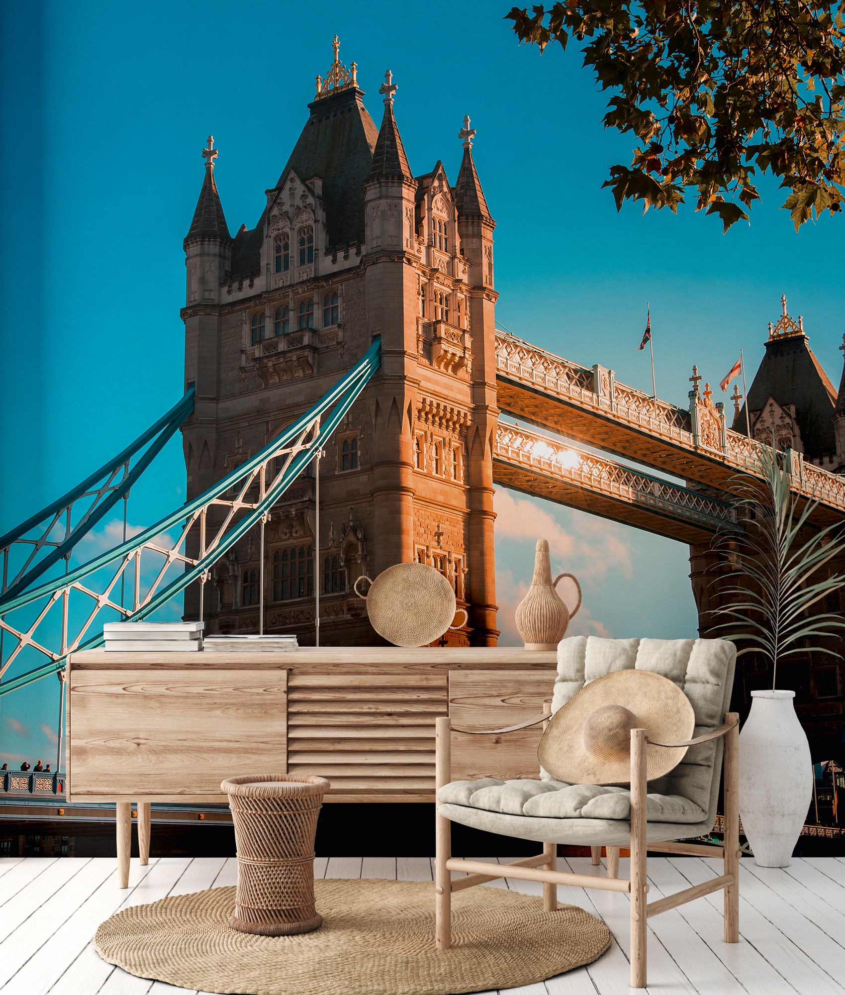 A.S. Création Vliestapete "Fototapete Tower Bridge London Architektur" matt strukturiert