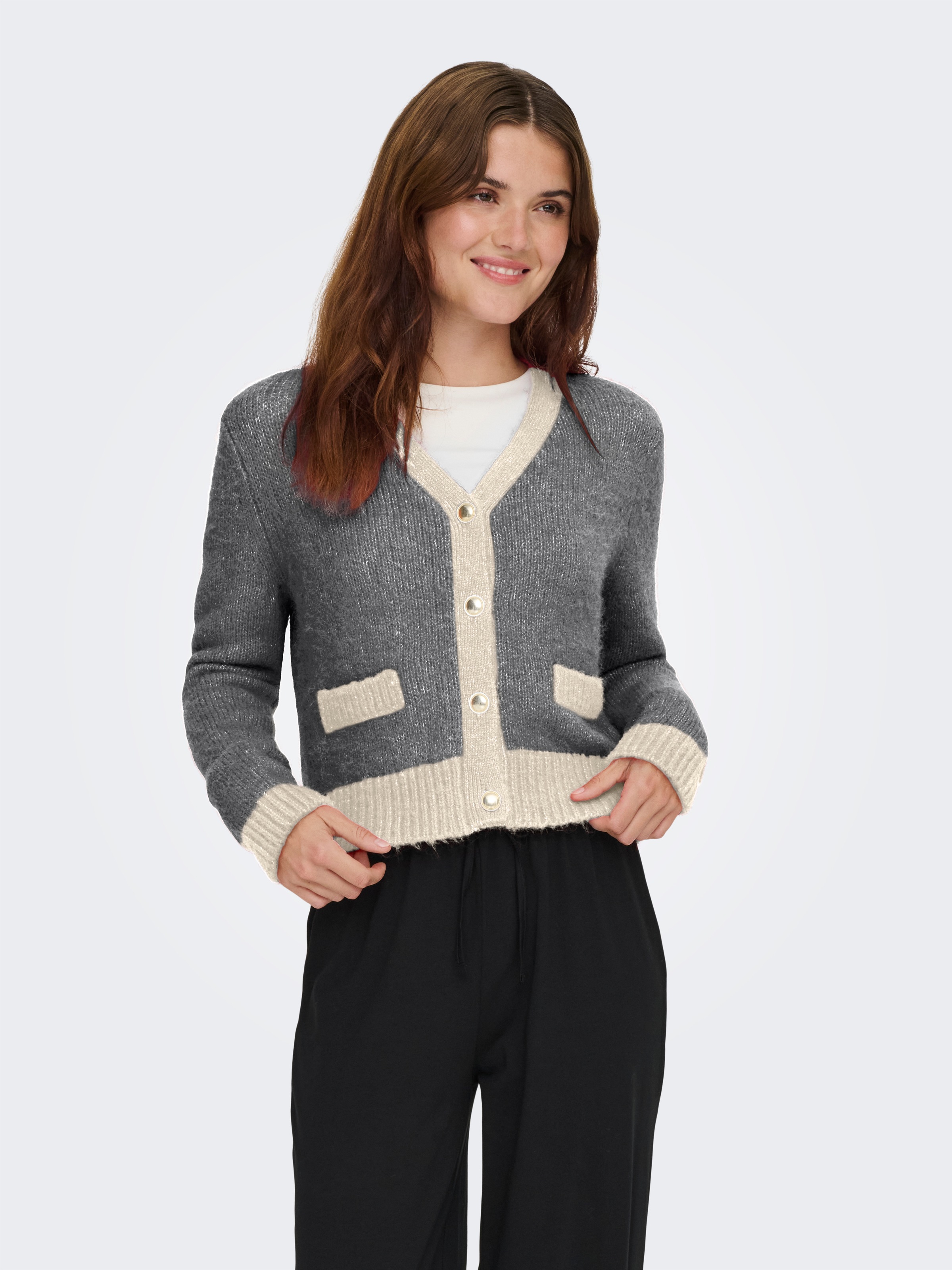 ONLY Strickjacke "ONLMAGGIE LIFE LS V-NECK CARDI CC KNT" günstig online kaufen