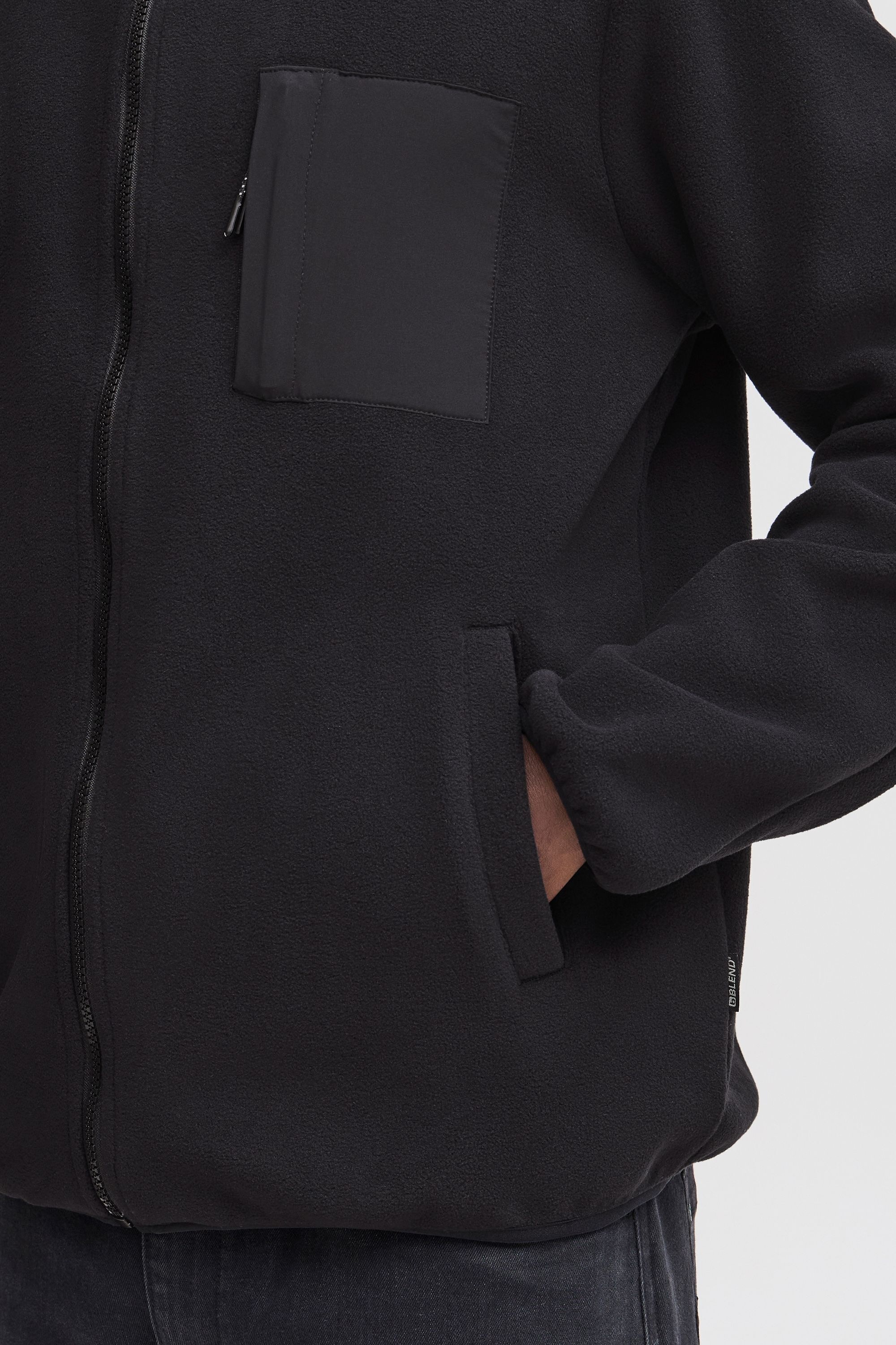 Blend Fellimitatjacke »Fellimitatjacke BHBROOKS Sweatshirt zipp thru«