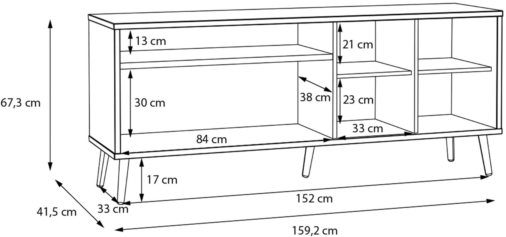 FORTE TV-Board »Harllson EasyKlix by Forte«, die neue geniale Art Möbel aufzubauen